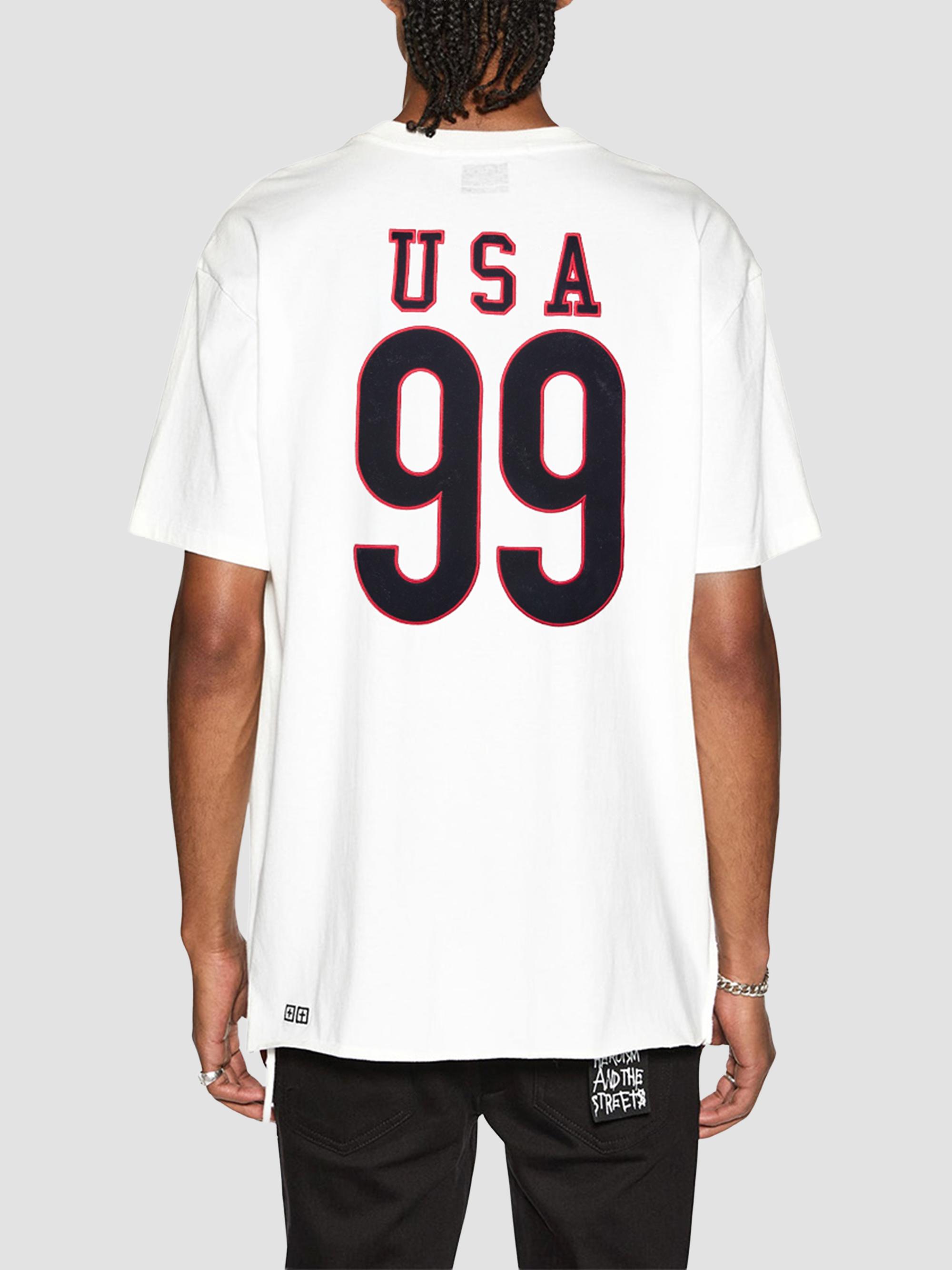 Ksubi Men's USA Ekcess Crewneck T-Shirt - White | Thumbnail 2