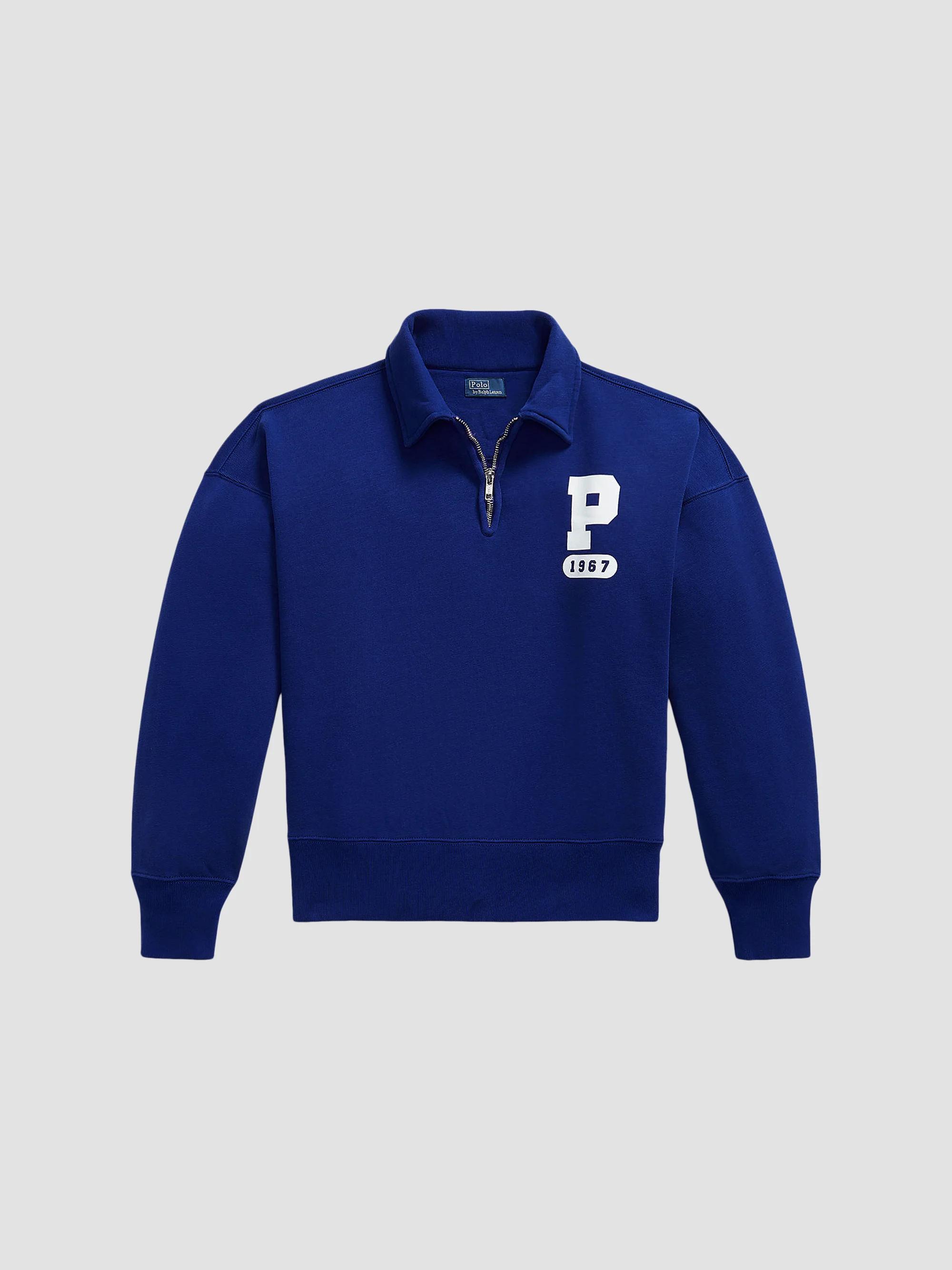 Polo Ralph Lauren Cotton-Blend Polo Sweatshirt | Saks Fifth Avenue