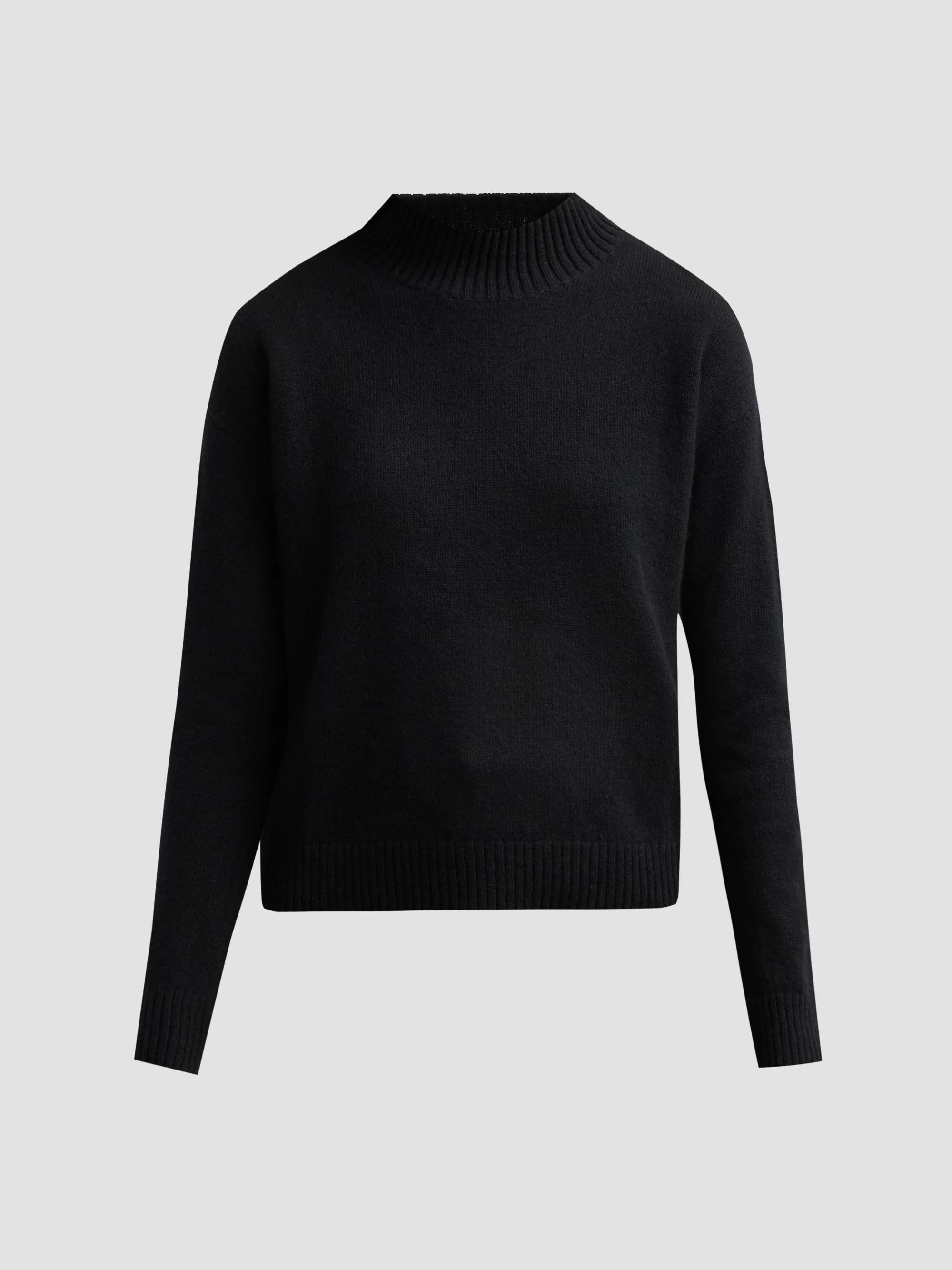 Theory リブニット ブラック Theory Easy V-Neck Cashmere Sweater | Saks Fifth Avenue