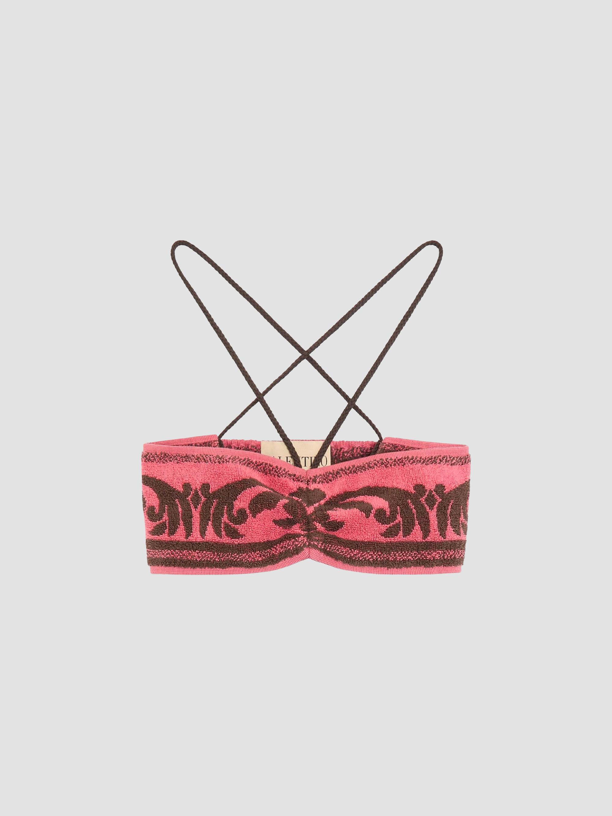 Valentino Garavani Women's Terry Cloth Top - Chocolate Coral | Thumbnail 8