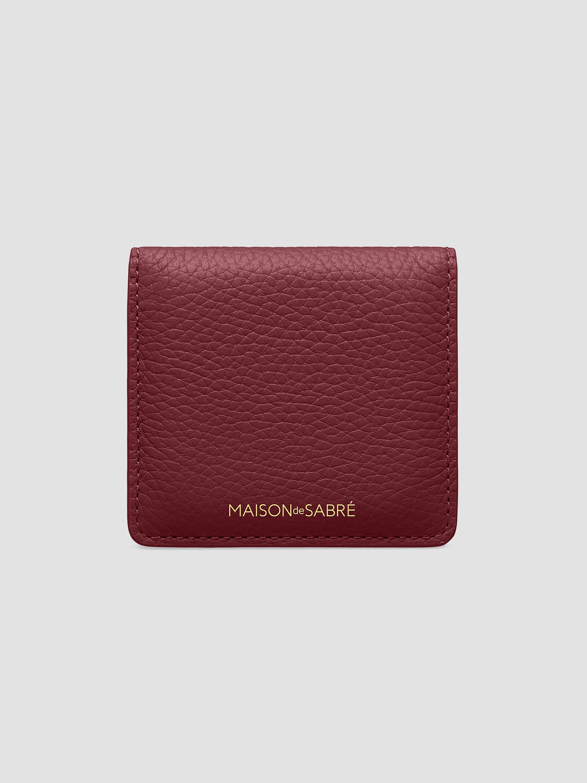 Maison de Sabre Leather Compact Mirror - Plum Sky | Thumbnail 6