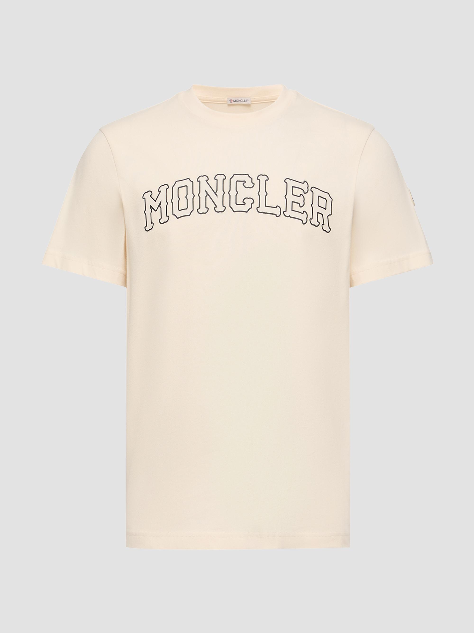 Moncler Men's Crewneck T-Shirt in Cotton - | Thumbnail 5