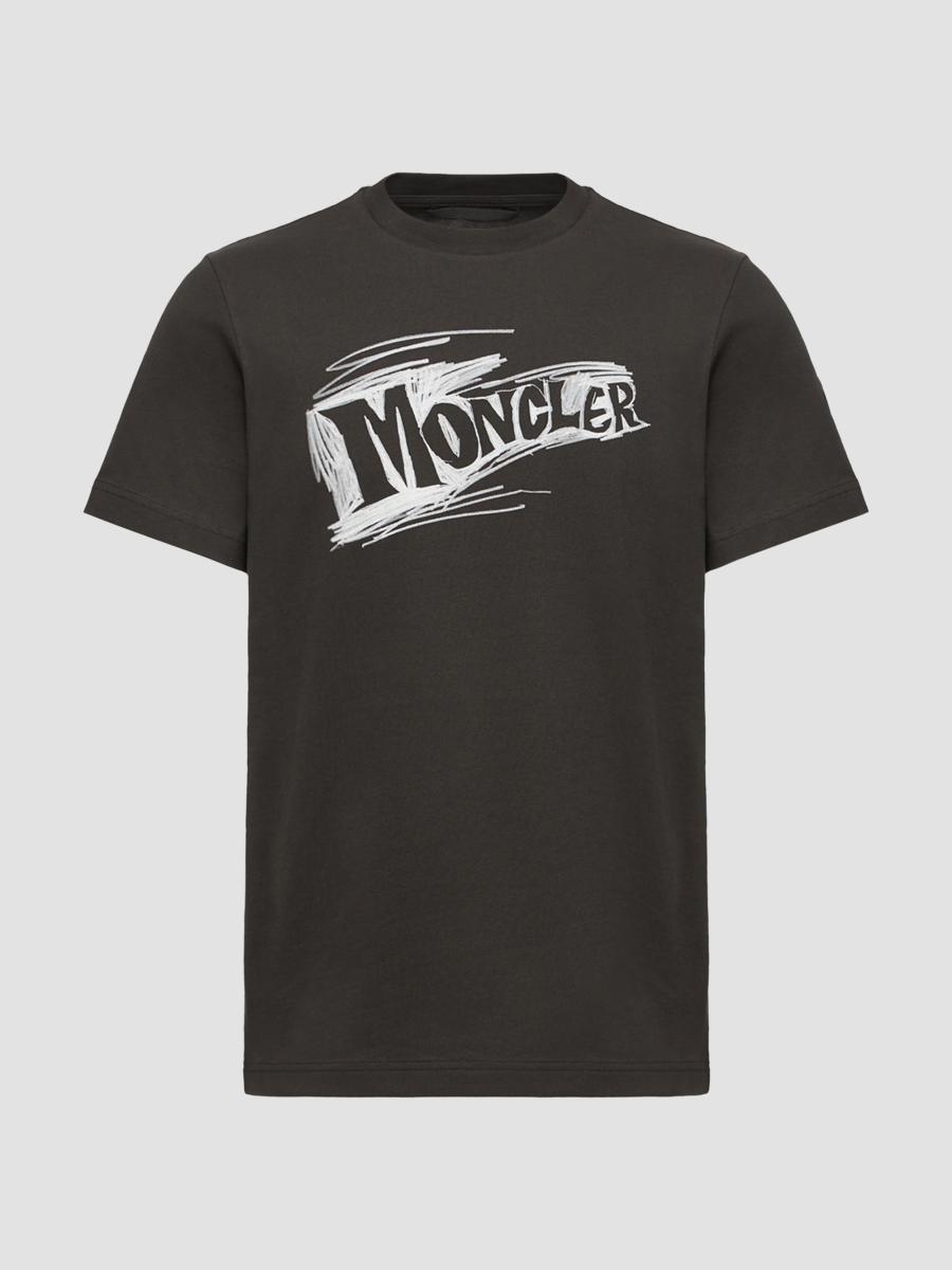 Moncler Men's Crewneck T-shirt In Cotton In Multi