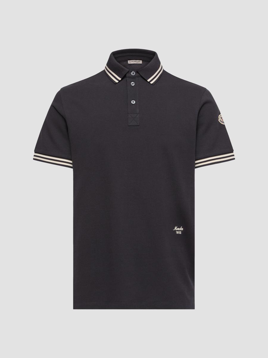 Moncler Men's Polo Shirt In Cotton Piquet In Multi