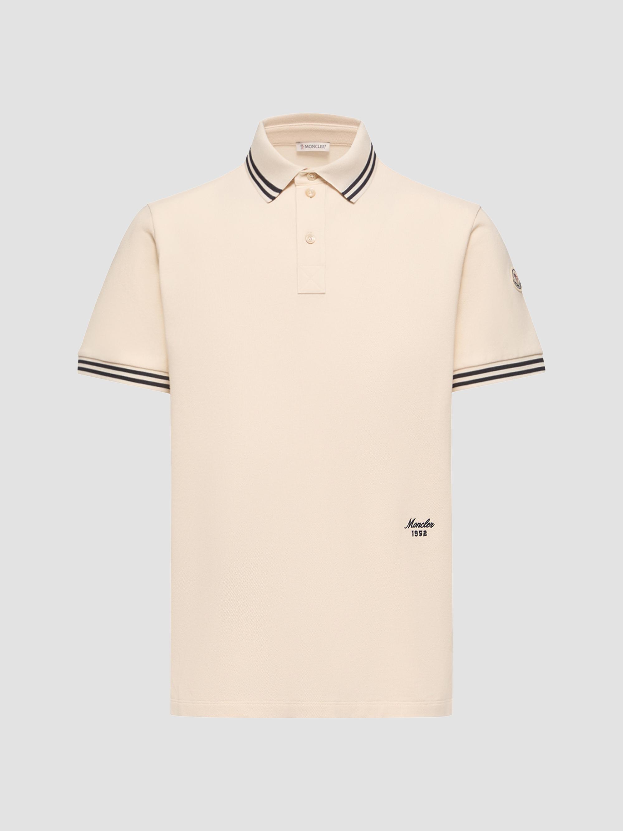 Moncler Men's Polo Shirt in Cotton Piquet - | Thumbnail 5