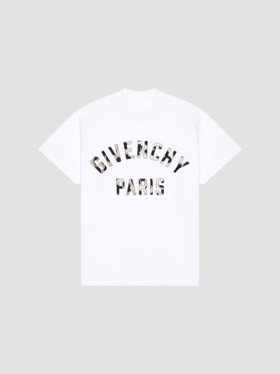Givenchy Women's T-shirt In Cotton With Embroidery In White