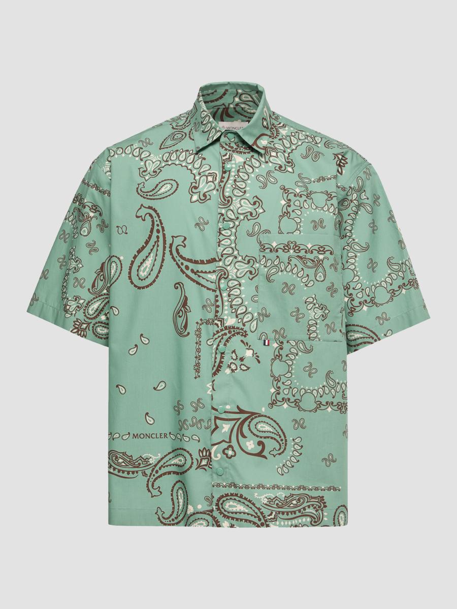 Moncler Men's Shirt In Cotton In Multi
