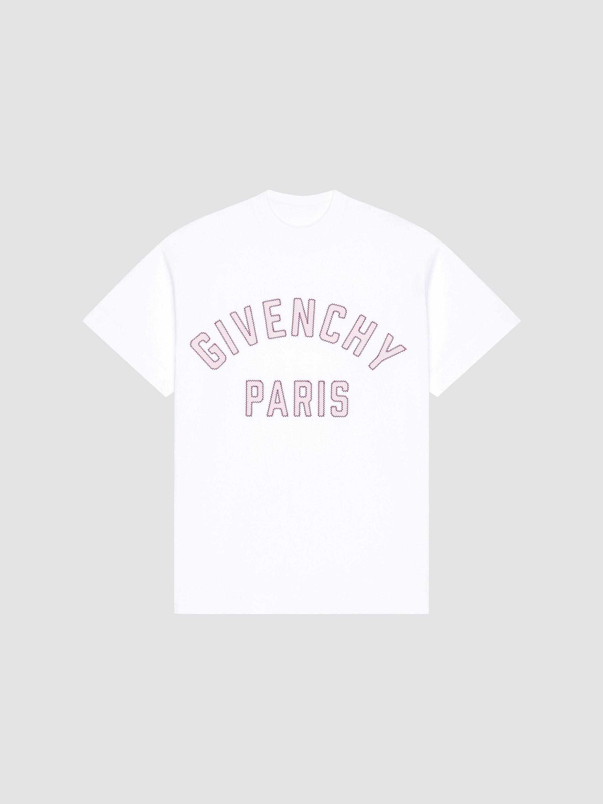 Givenchy T Shirt in Cotton with Unravelled Print | Saks Fifth Avenue