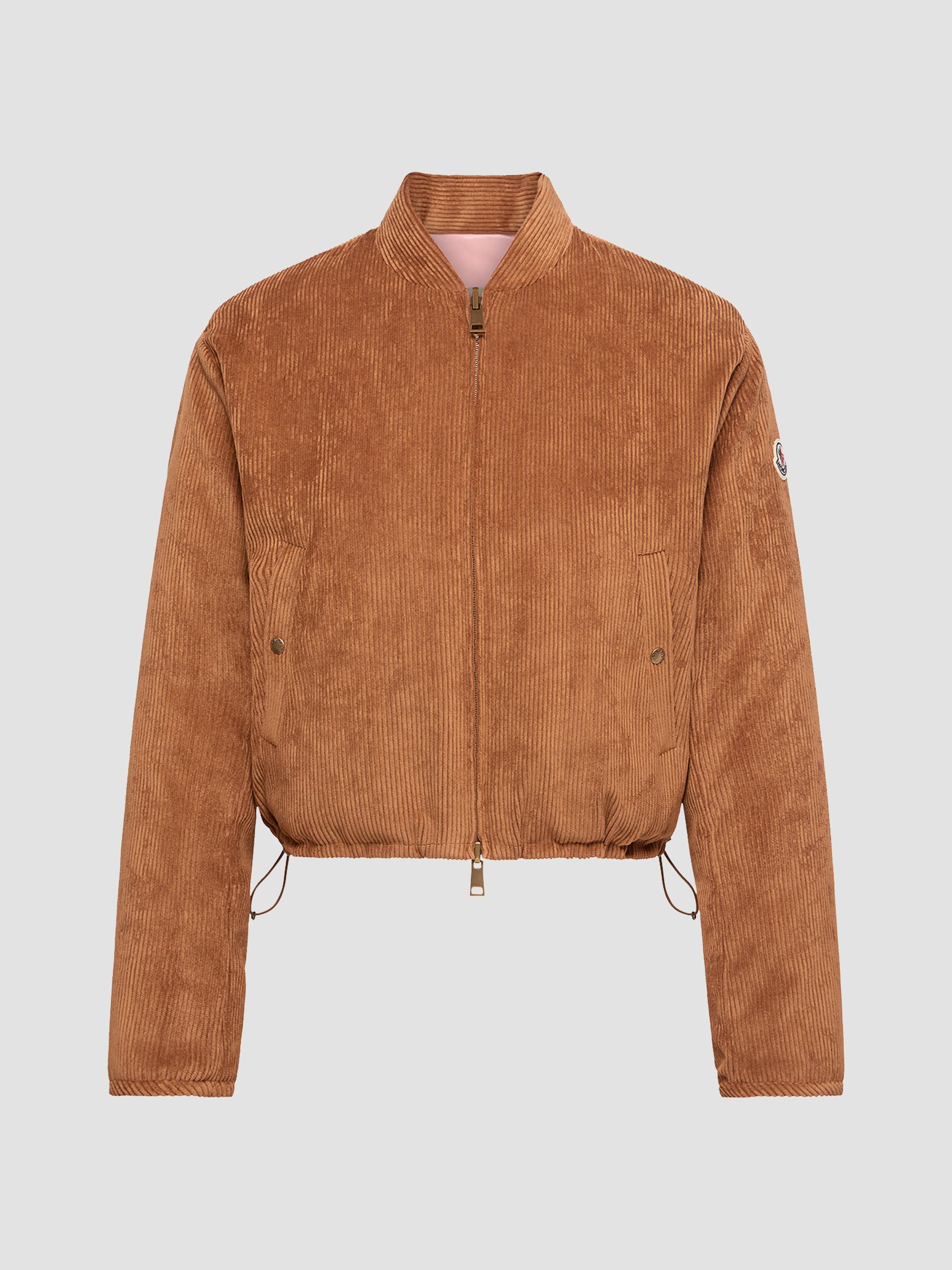 Moncler Women's Blageon Reversible Puffer Jacket in Corduroy - Camel Beige | Thumbnail 5
