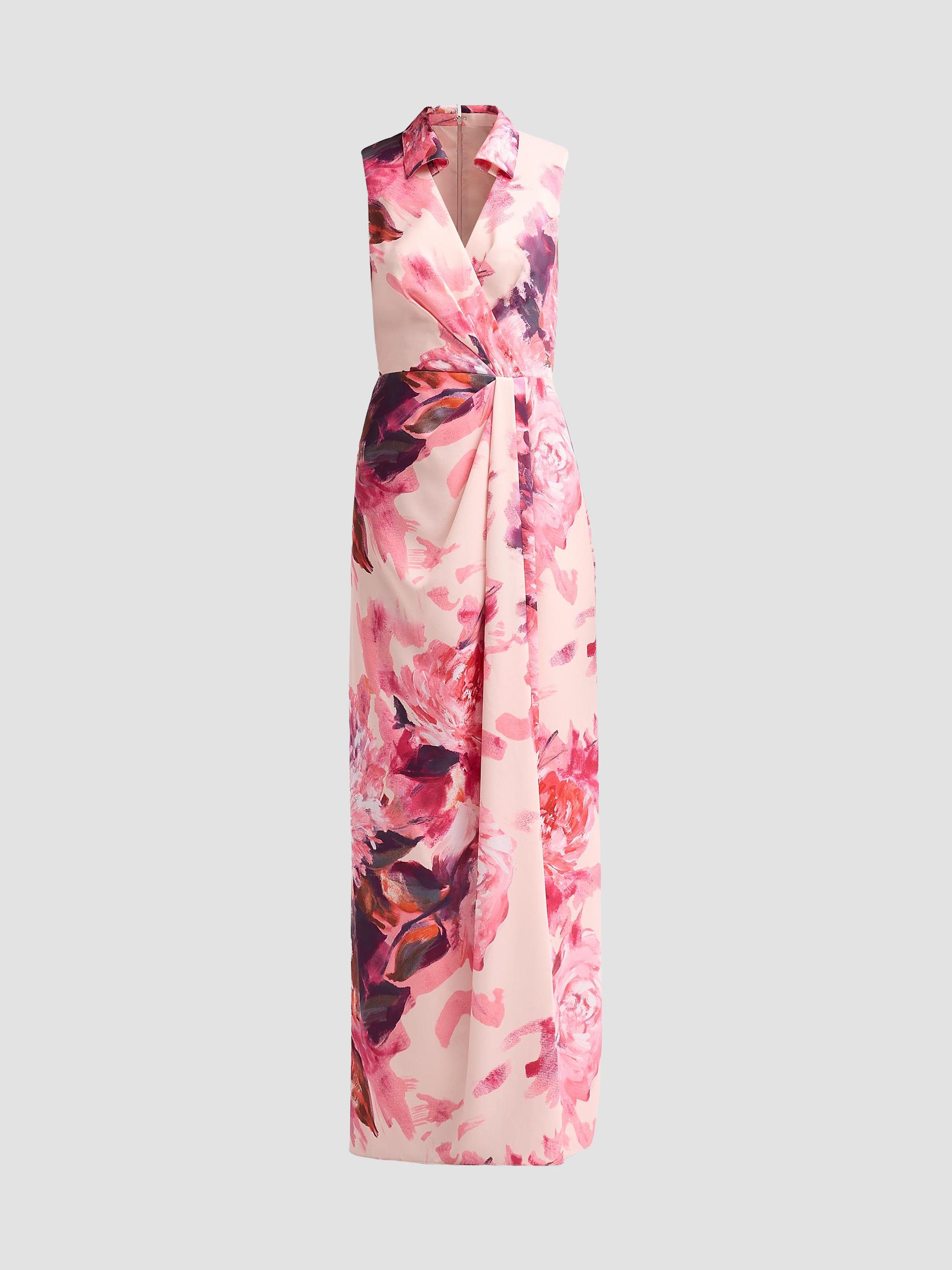 aidan dress designer Women's Mattox Florals & Prints Dresses Mattox dress cotton gauze dresses Générique cassidy collection neck Sleeveless Concealed back Dimension:XS-S