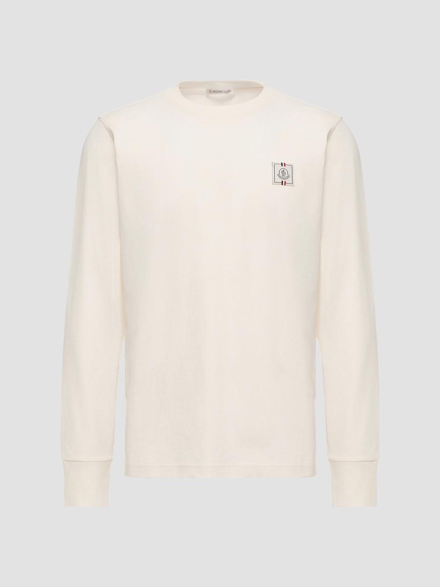 Moncler Men's Crewneck T-shirt In Cotton In Neutral