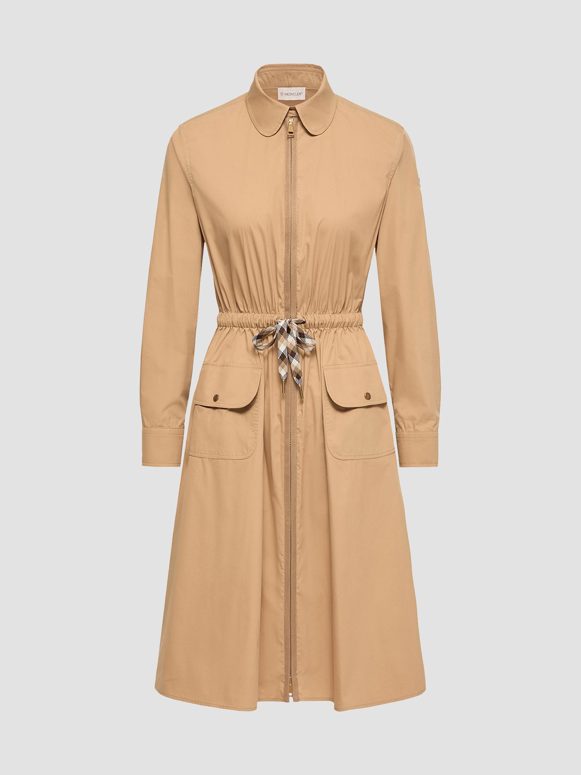 Moncler Women's Dress in Cotton Blend - Beige | Thumbnail 5