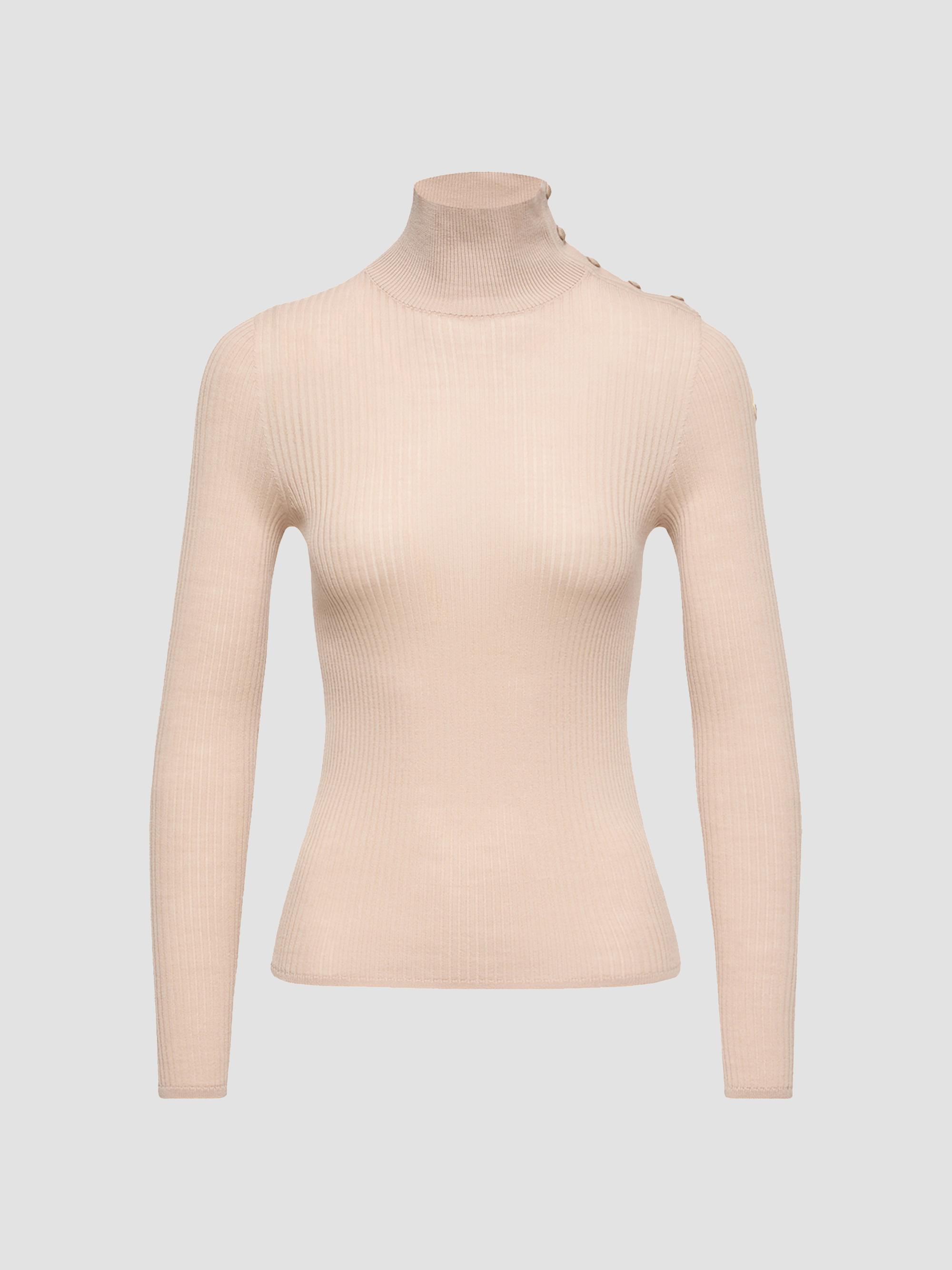 Moncler Women's Sweater in Wool - Light Beige | Thumbnail 5