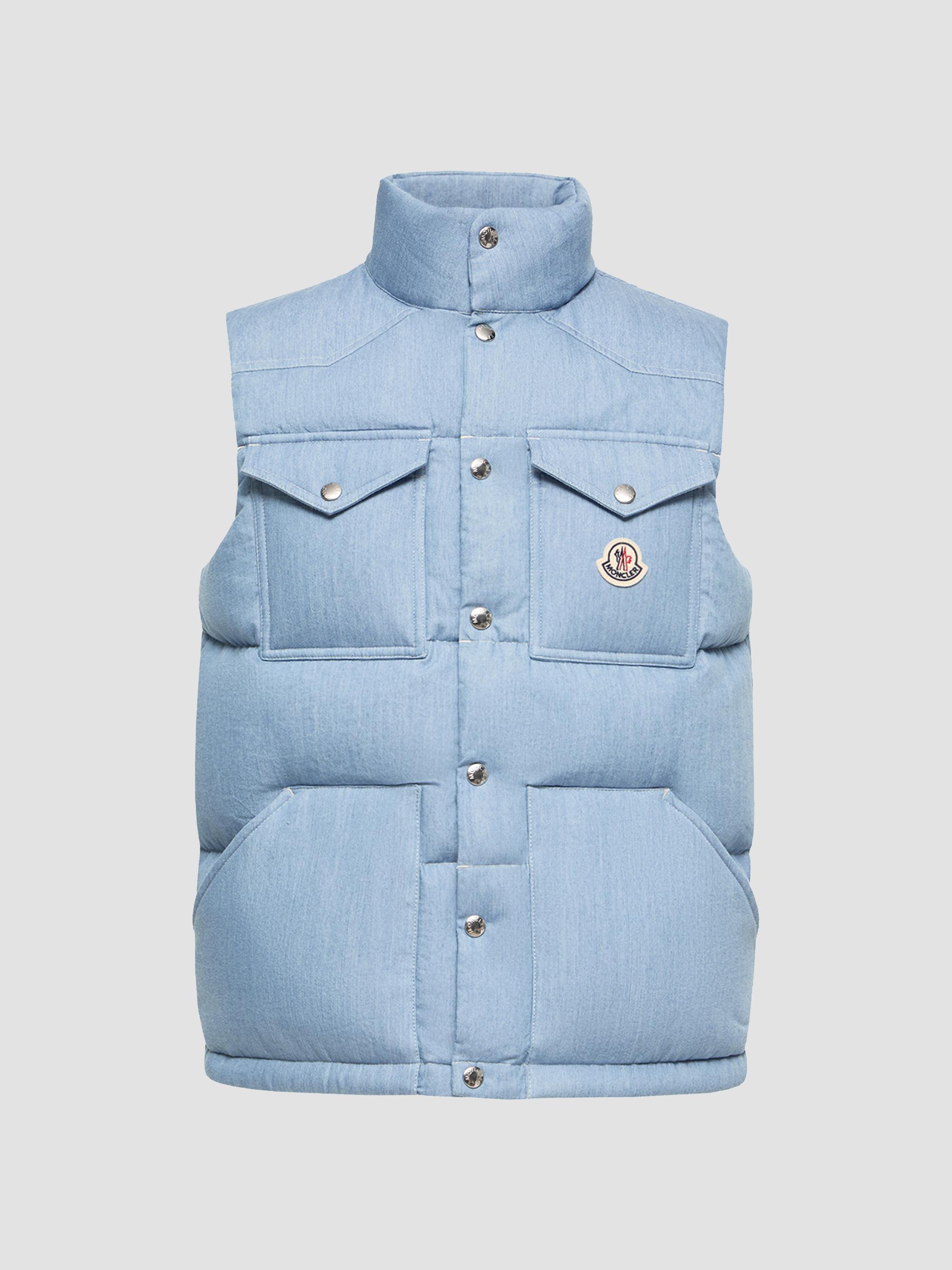 Moncler Contrin Nylon Down Zip Front Vest | Saks Fifth Avenue
