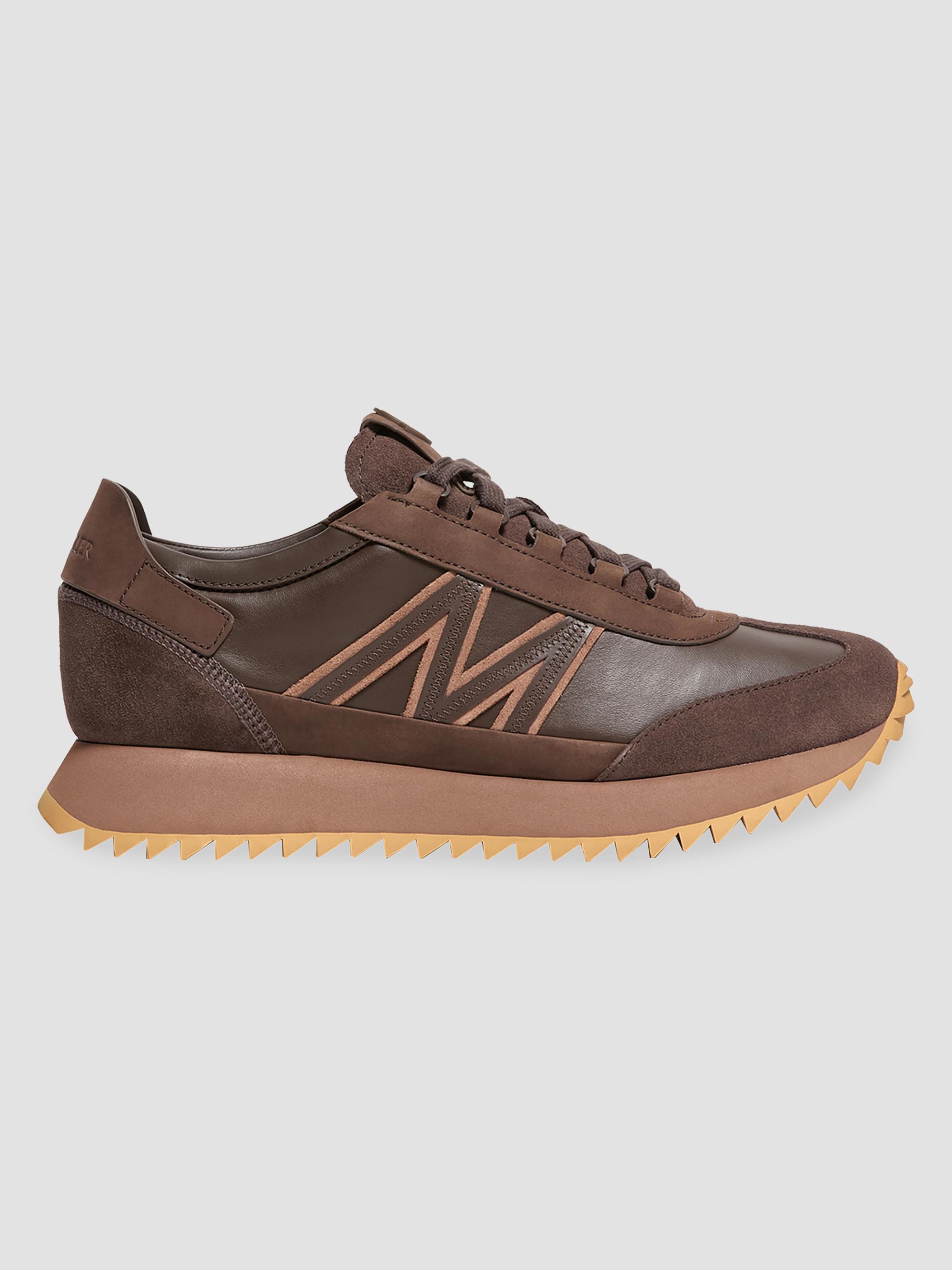 Moncler Men's Pacey2 Sneakers in Suede and Nubuck - Brown | Thumbnail 5