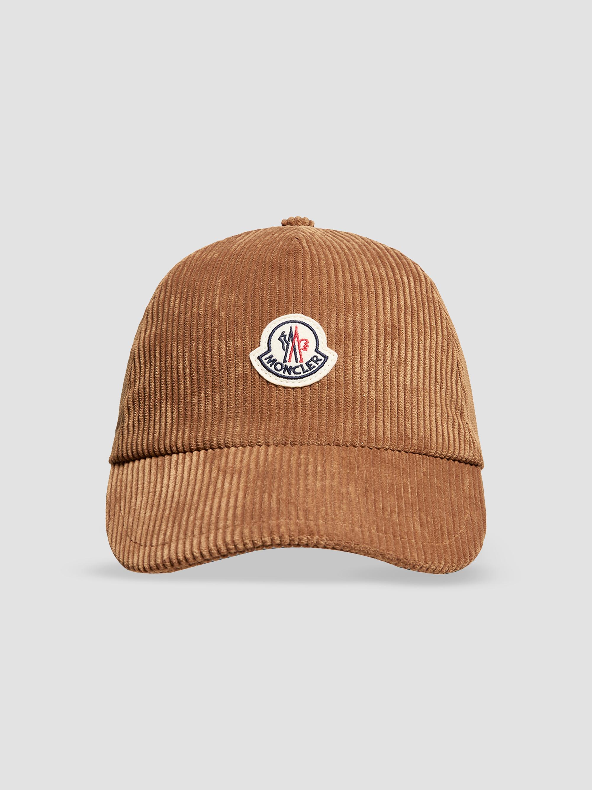 Moncler Women's Baseball Hat in Corduroy - Camel Beige | Thumbnail 4