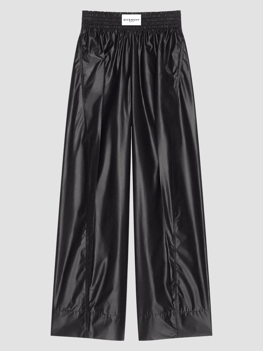 Givenchy Women's Cocoon Elastic-waist Pants In Technical Poplin In Multi