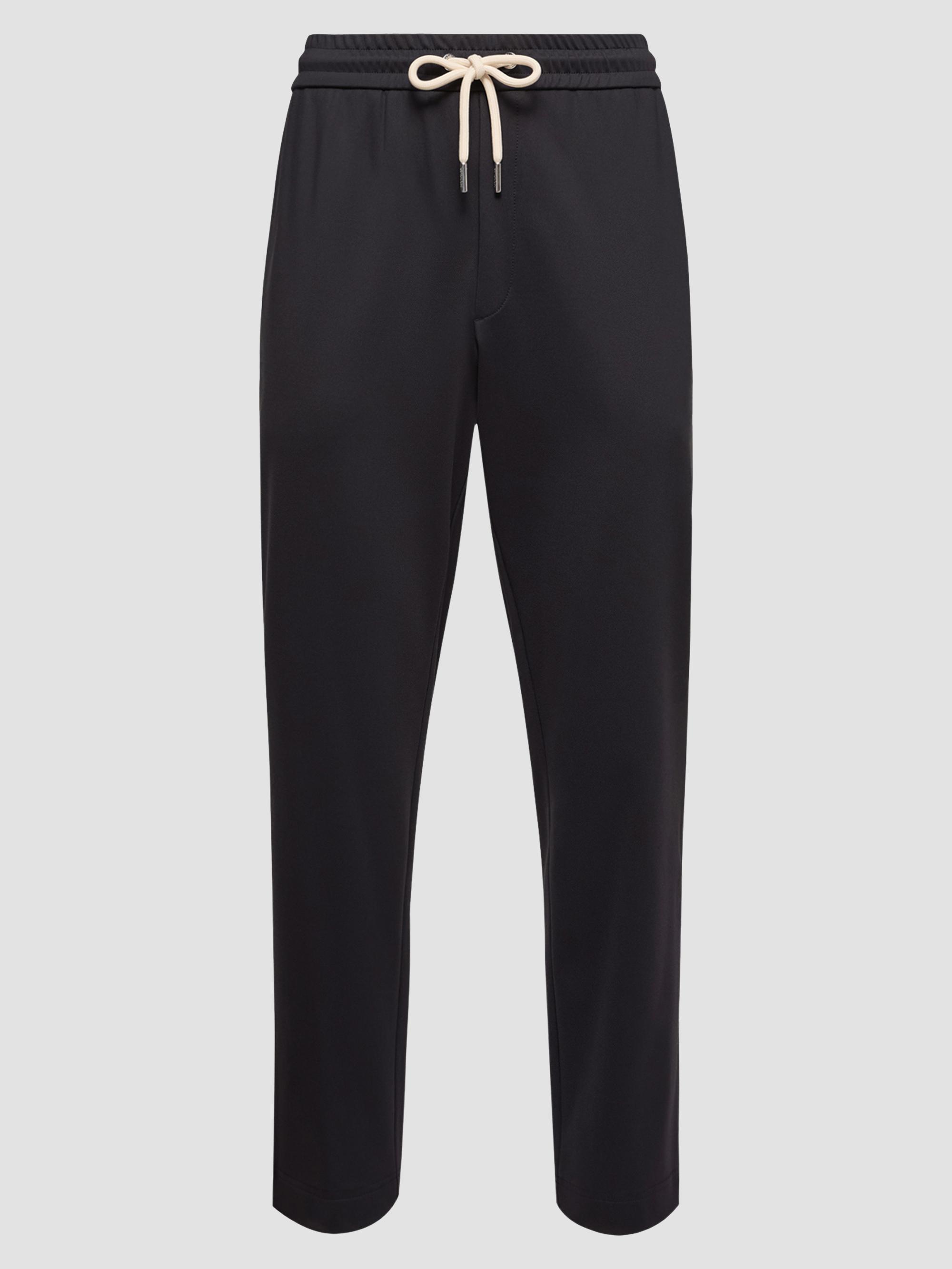 Moncler Men's Sweatpants in Technical Jersey - Dark Blue | Thumbnail 5