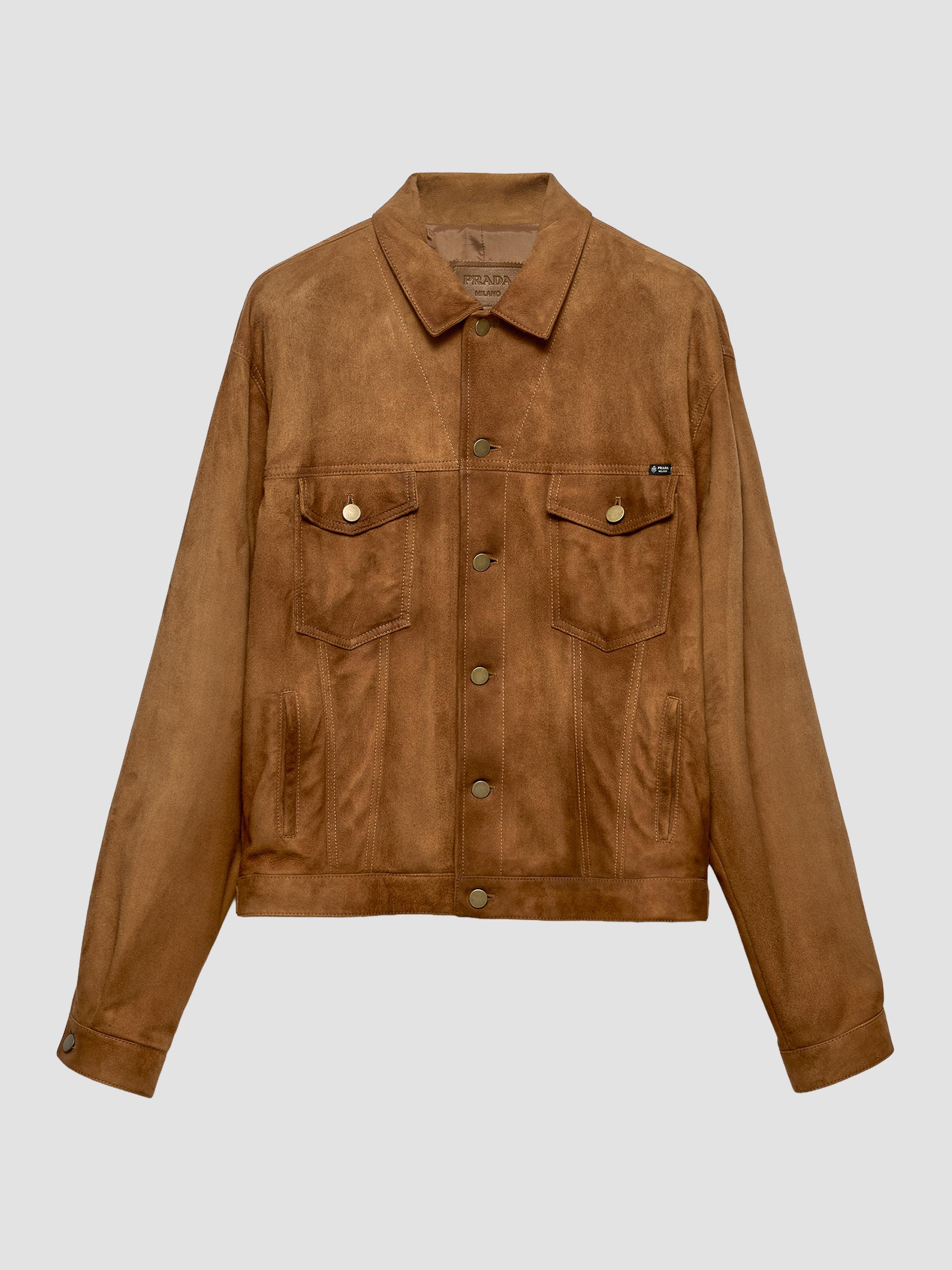 Prada Men's Suede Jacket - Brown | Thumbnail 7