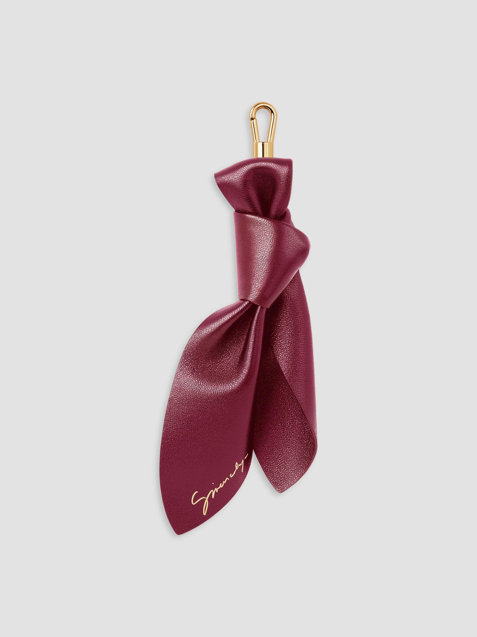 Givenchy Women's Lucky Charms Bow Charm Bag in Nappa Leather - Burgundy | Thumbnail 4