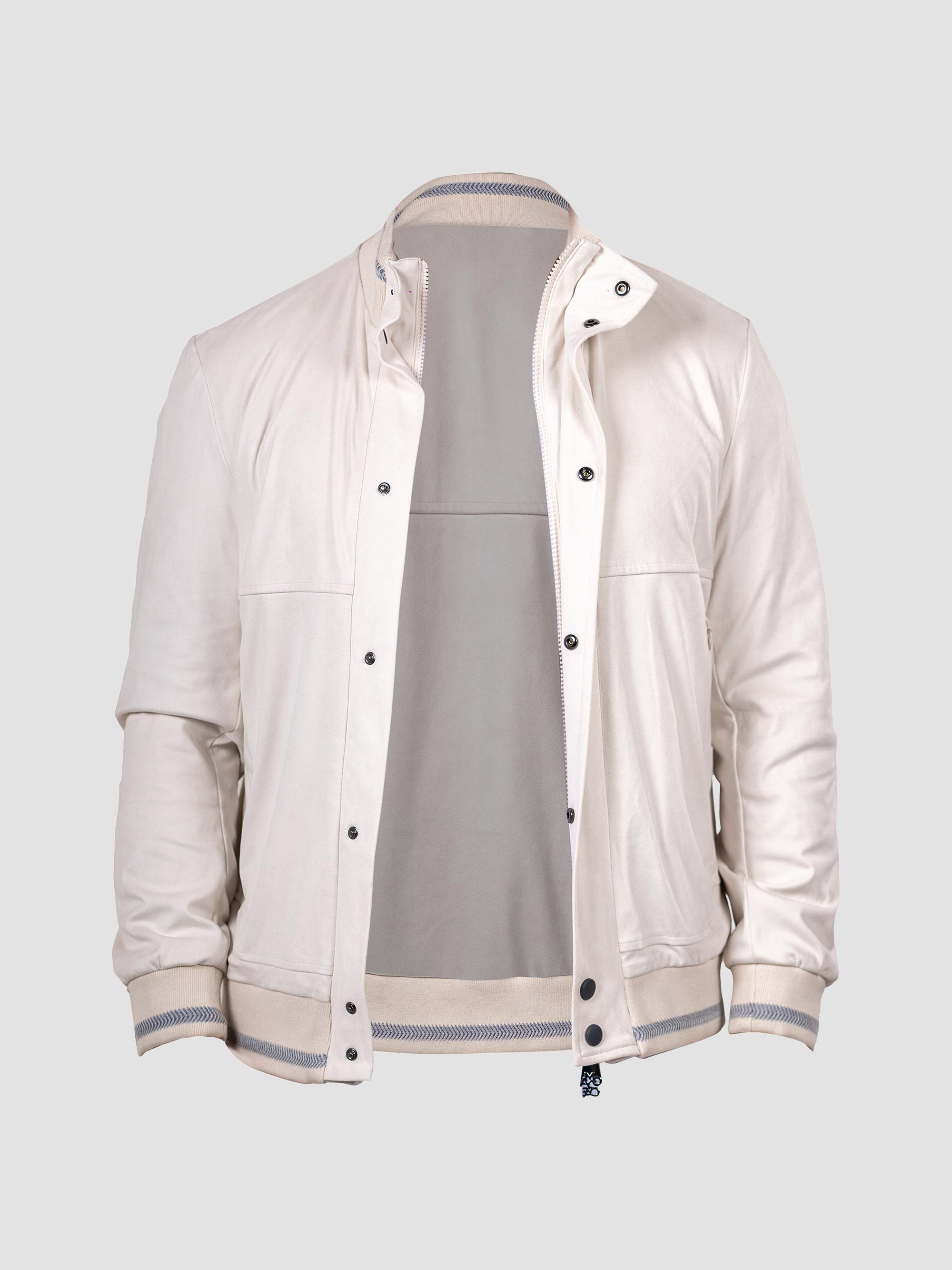 Maceoo Men's Marthyr Bomber Jacket - White | Thumbnail 10