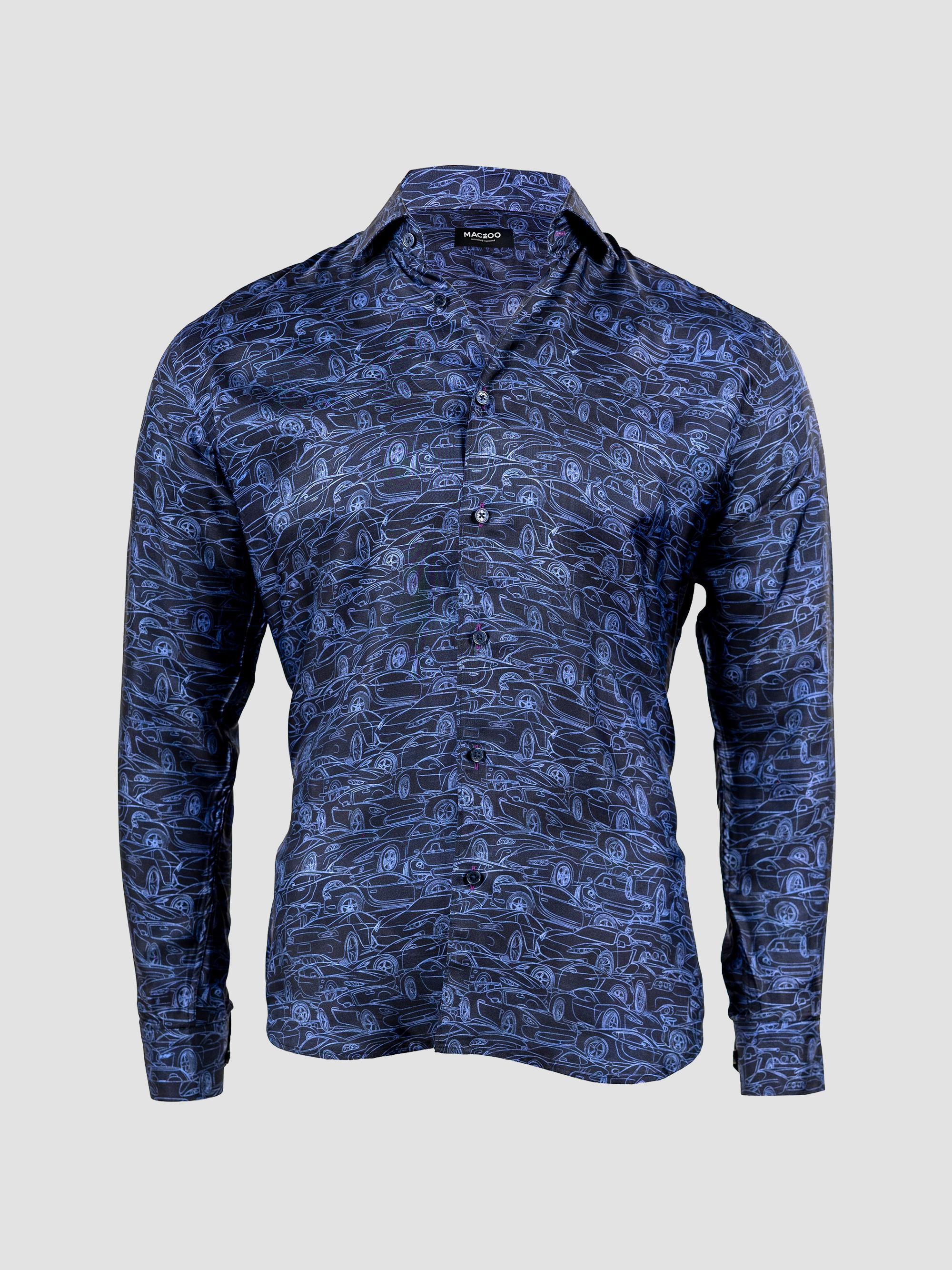 Acne Studios Setar Torn Scribble Printed Linen Shirt | Saks Fifth
