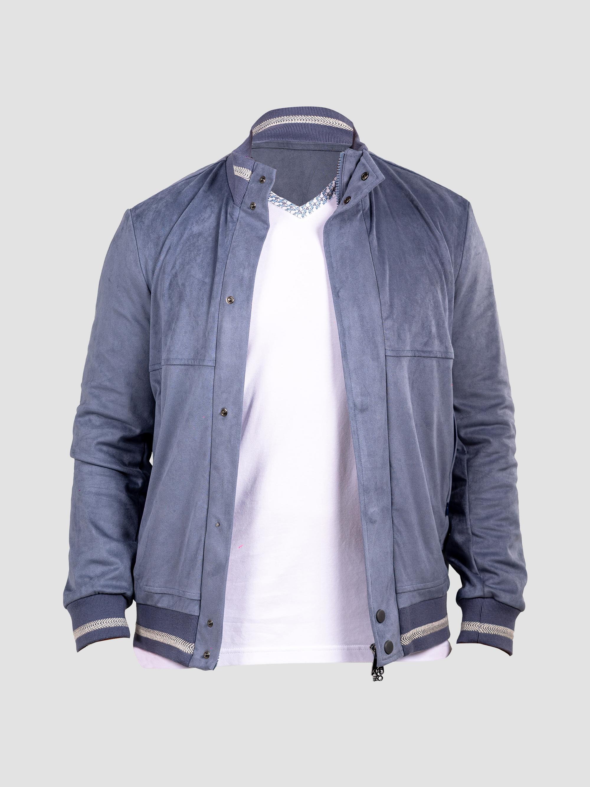 Maceoo Men's Marthyr Bomber Jacket - Blue | Thumbnail 10