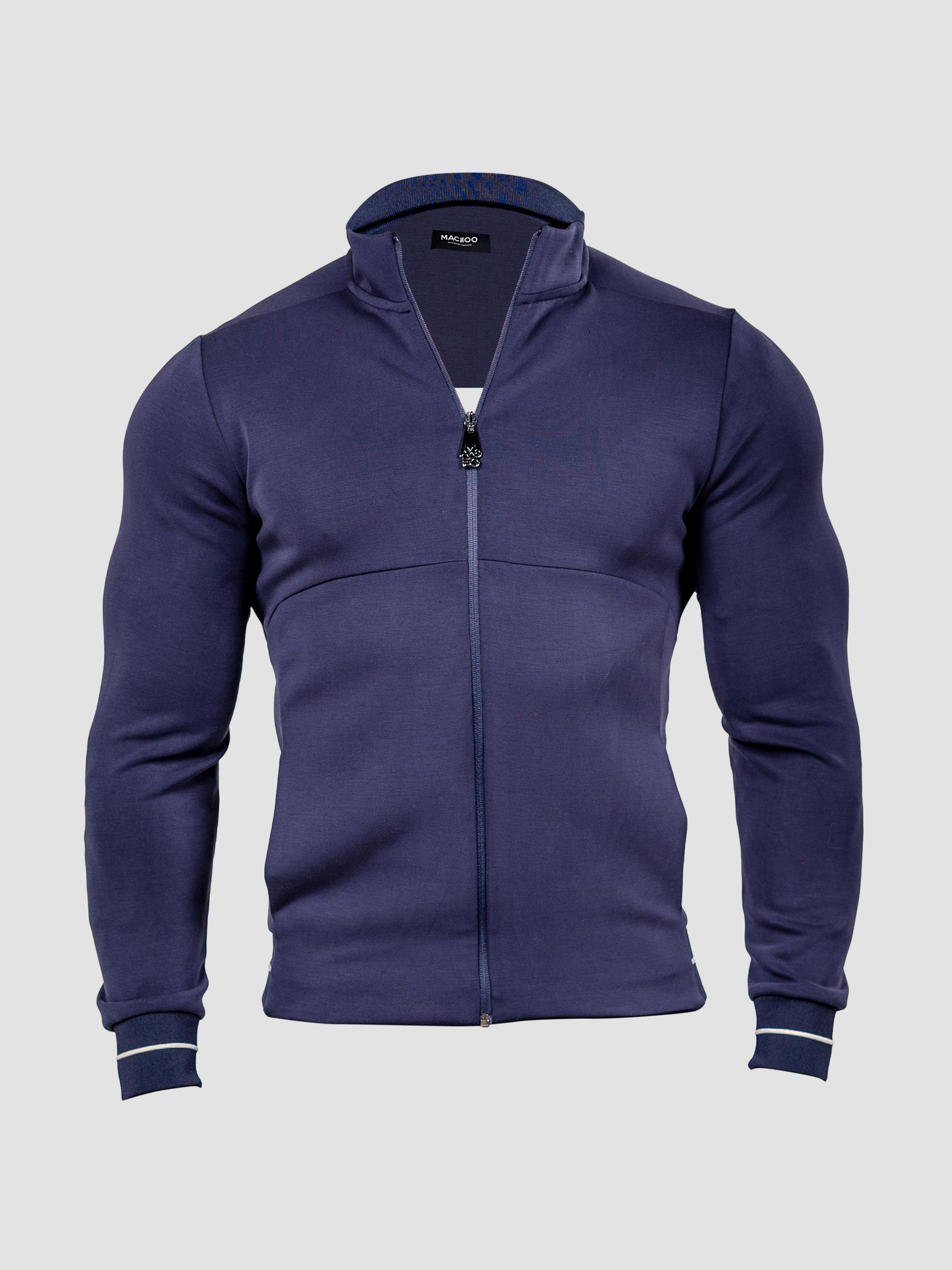Maceoo Men's Marthyr Zipper Jacket - Blue | Thumbnail 8