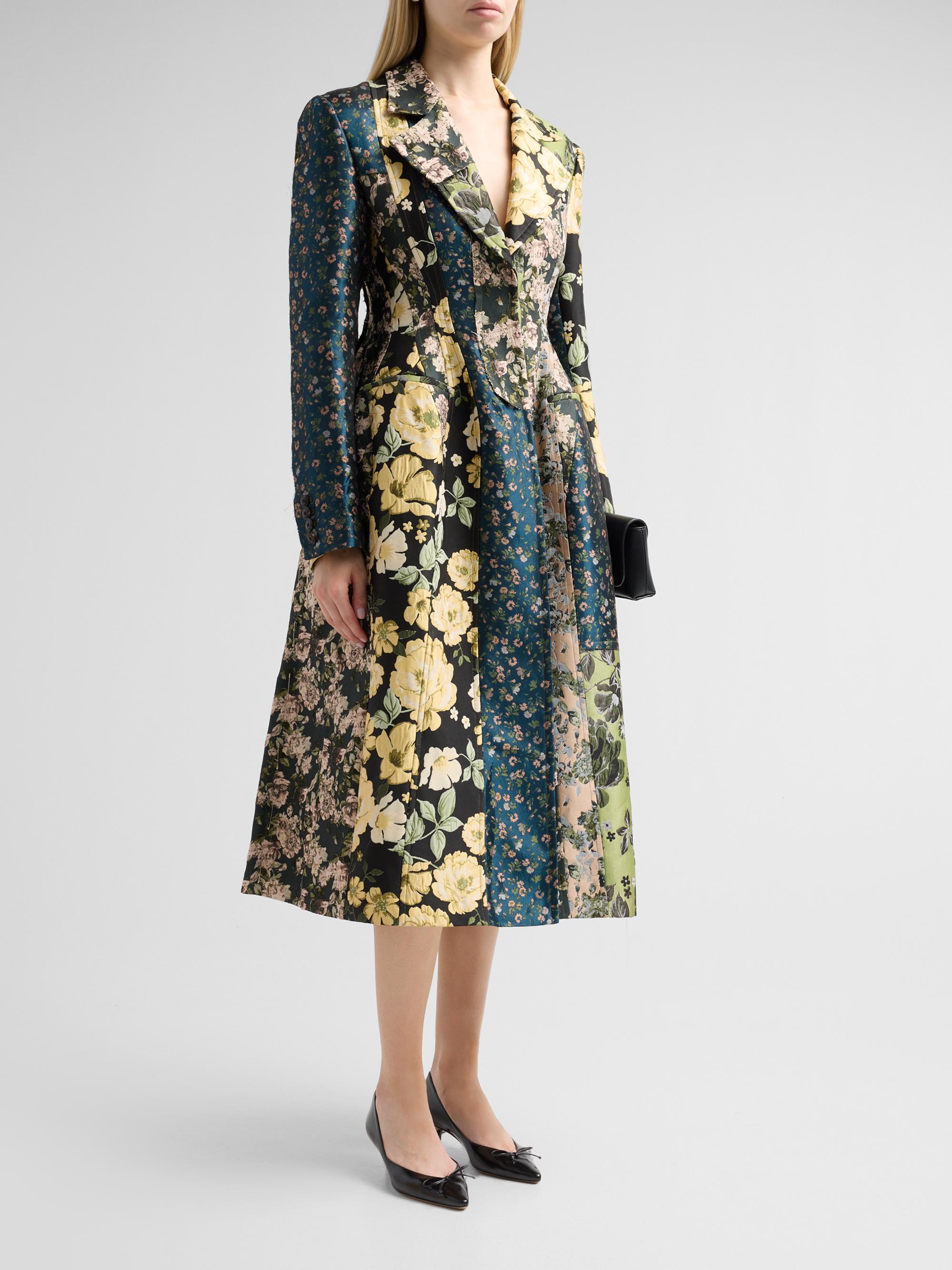 Jason Wu Collection Mixed Floral Jacquard Paneled Coatdress | Saks