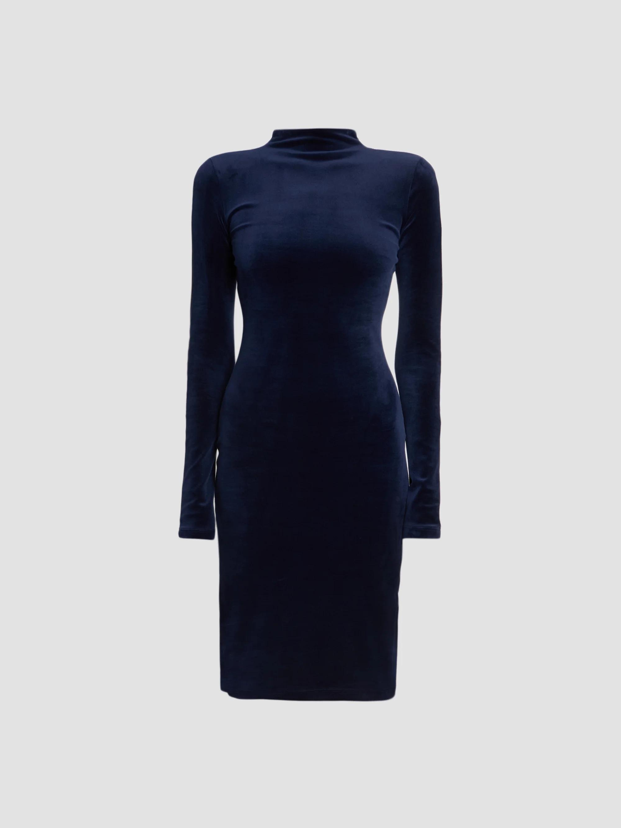 Alberto Audenino Fance Velvet Ruched Minidress