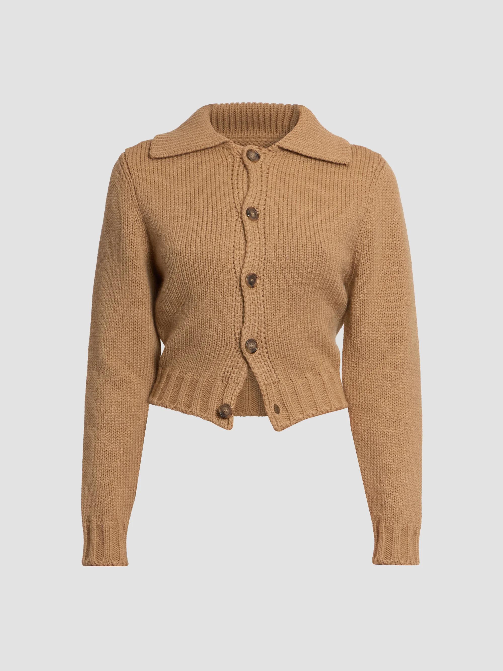 MM6 Maison Margiela Tieneck Virgin Wool-Blend Cardigan | Saks