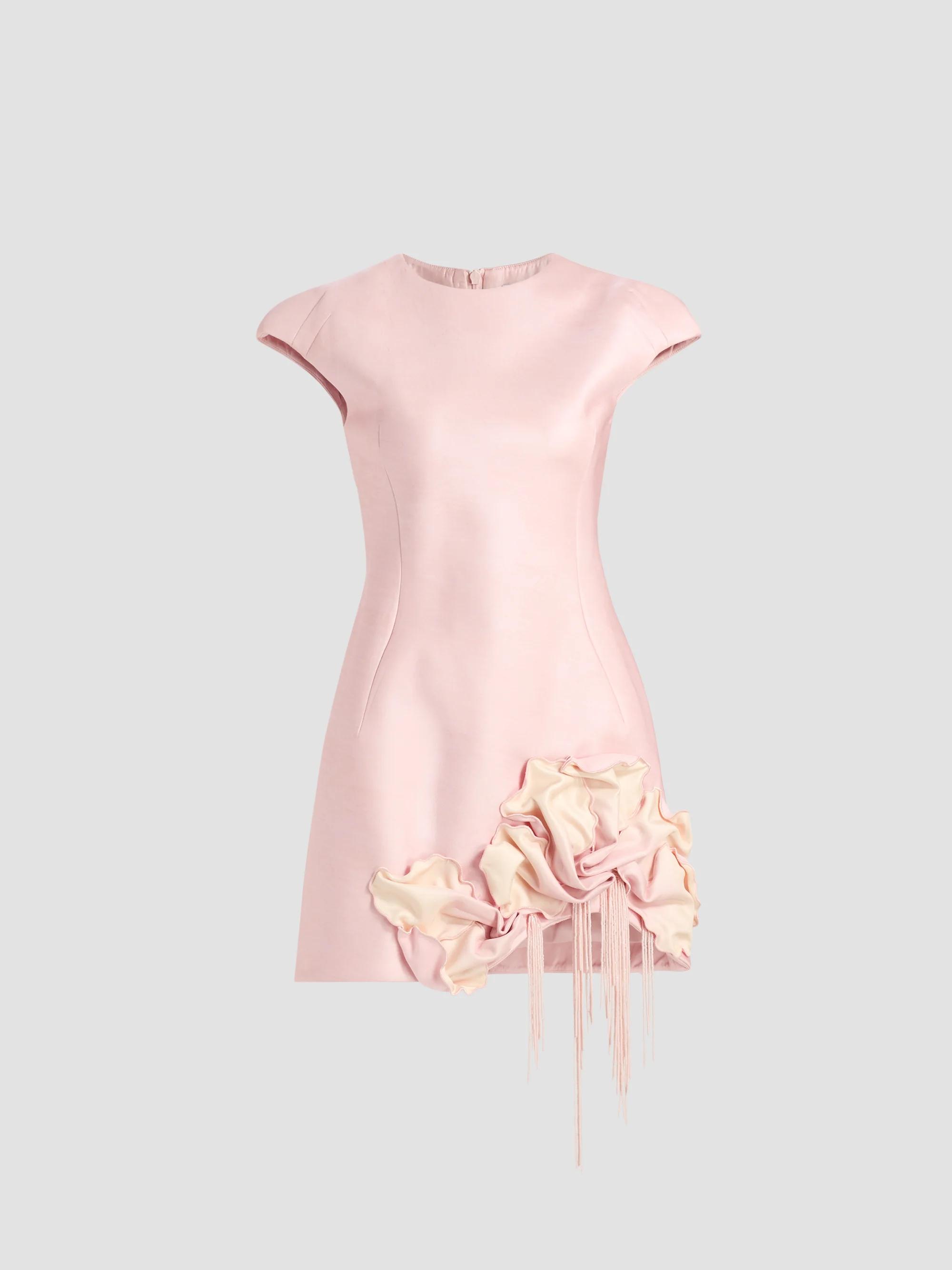 Women's Pink Designer Mini Dresses