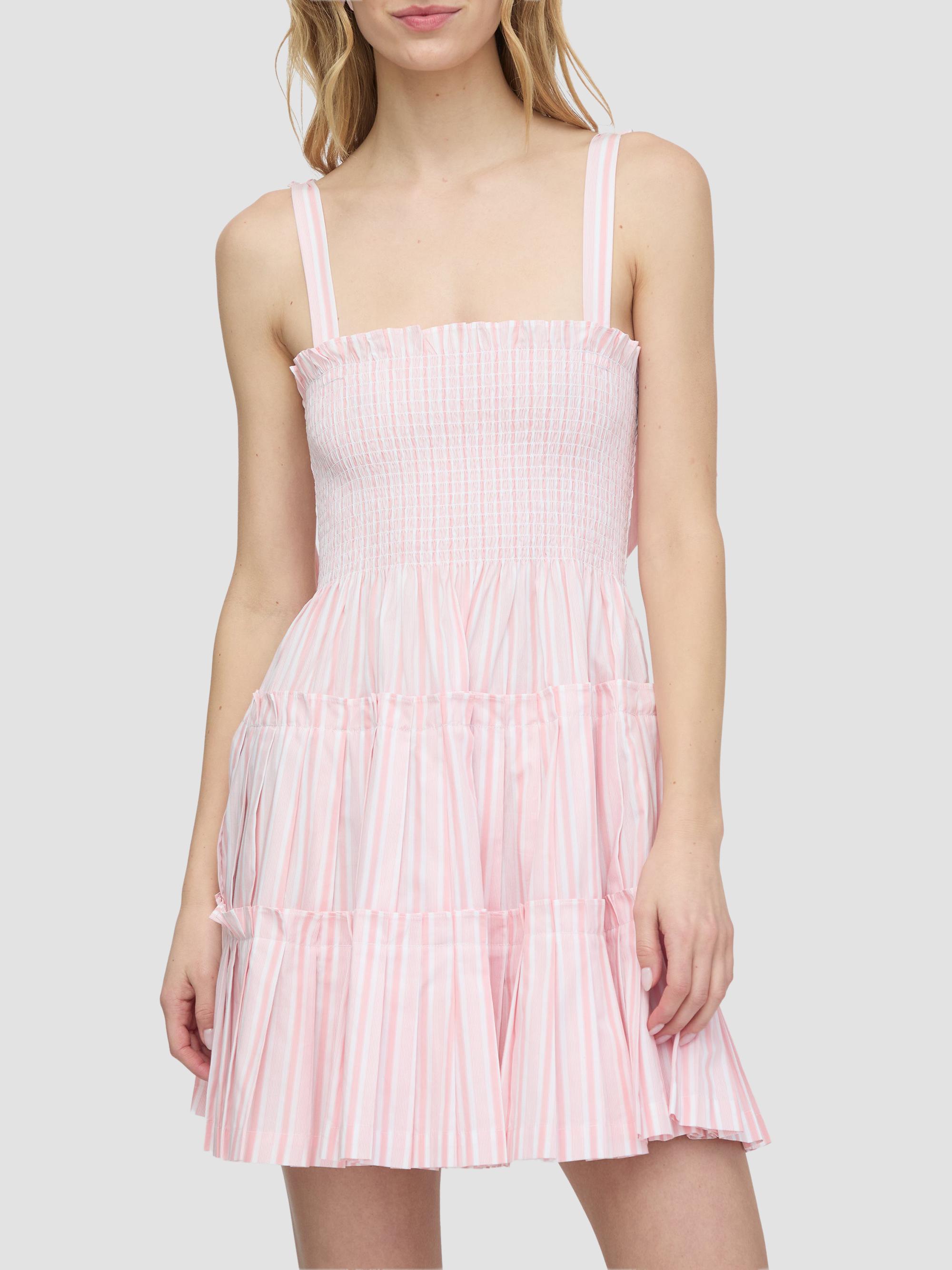 Hill House Home Women's The Ribbon Charlotte Nap Dress - Pink Variegated Stripe | Thumbnail 5