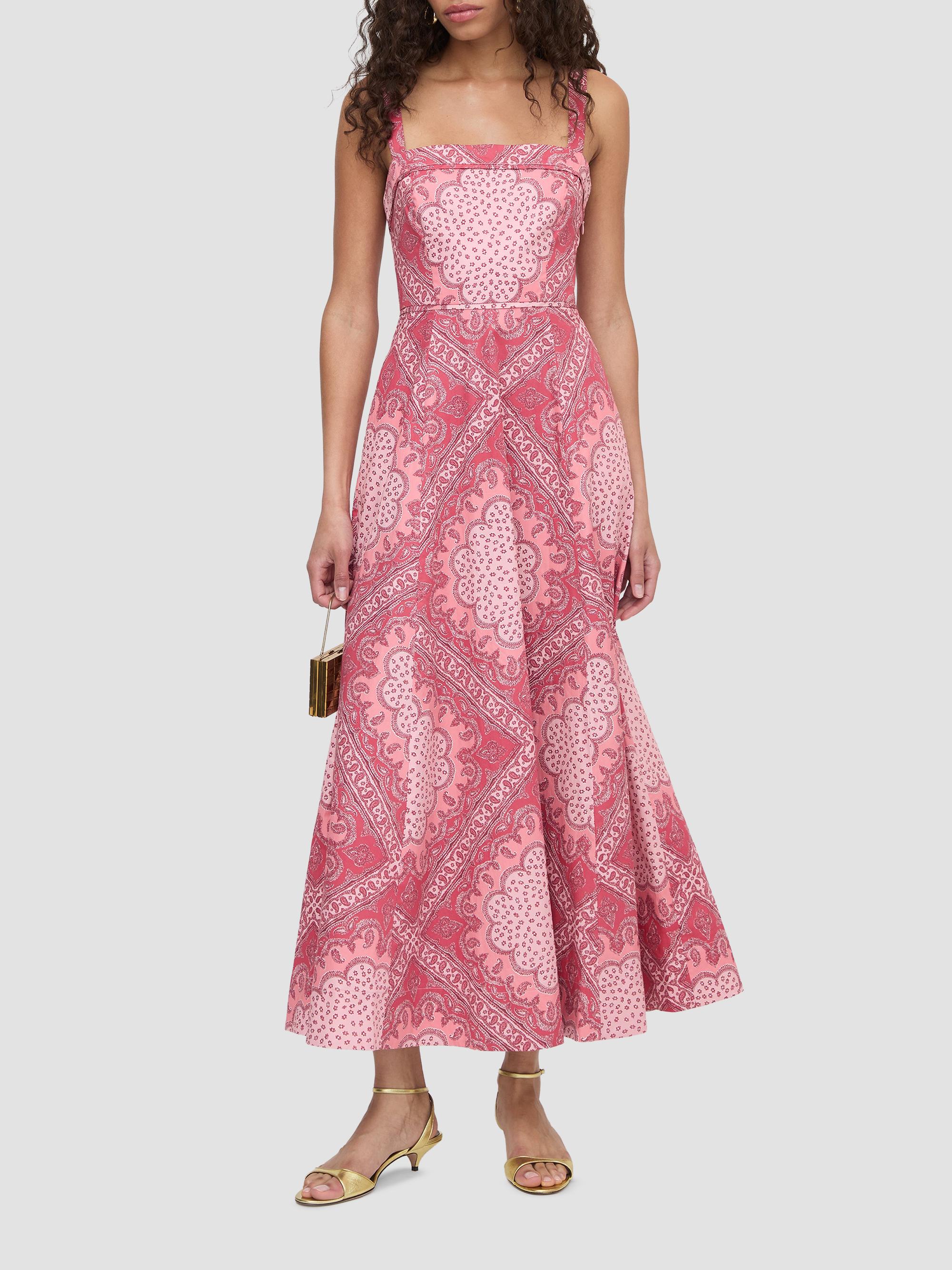 Hill House Home Women's The Ezra Dress - Berry Paisley Scarf | Thumbnail 4