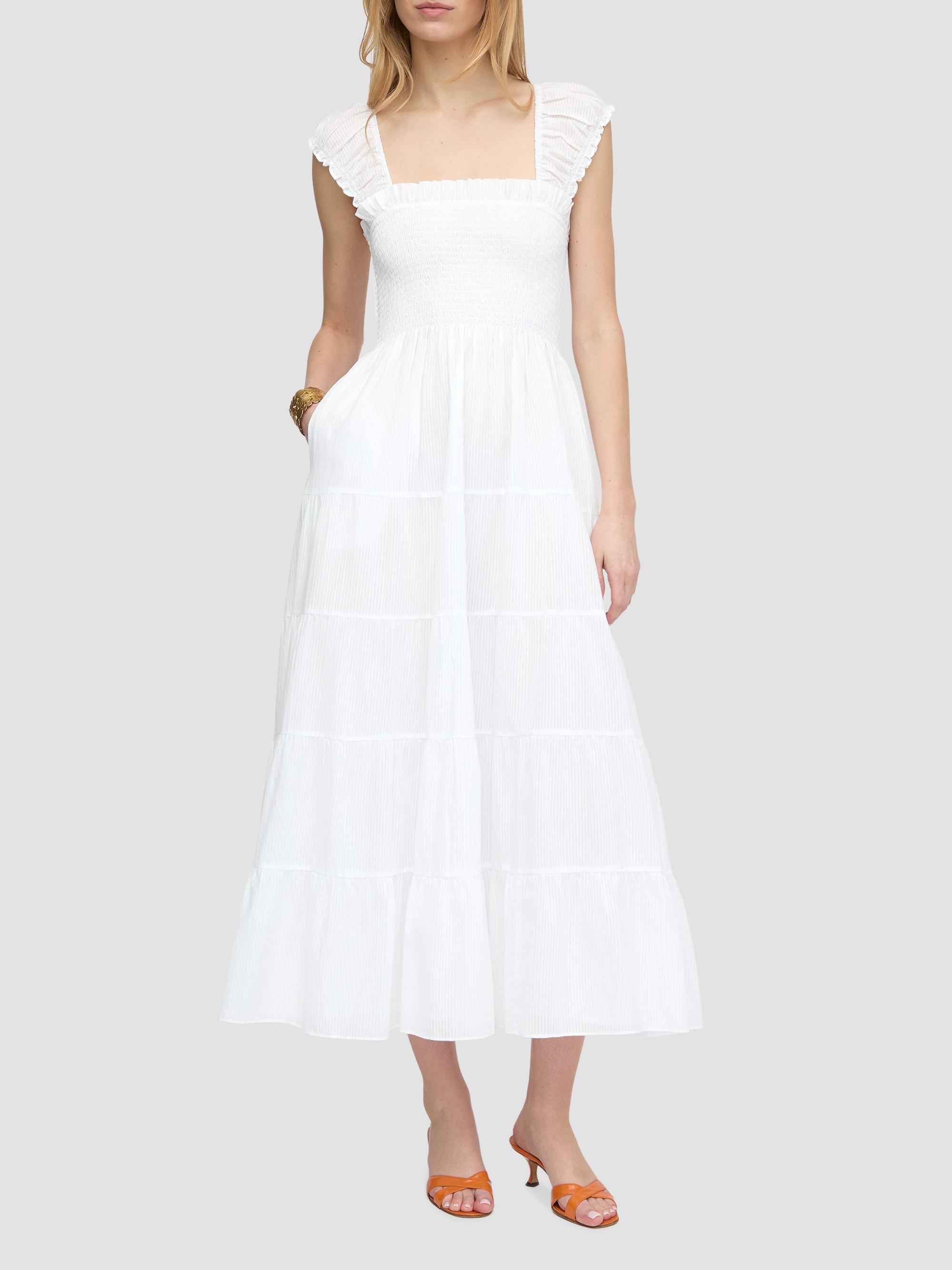 off the shoulder white dresses Verona Off-Shoulder Ruffle Mini Dress White