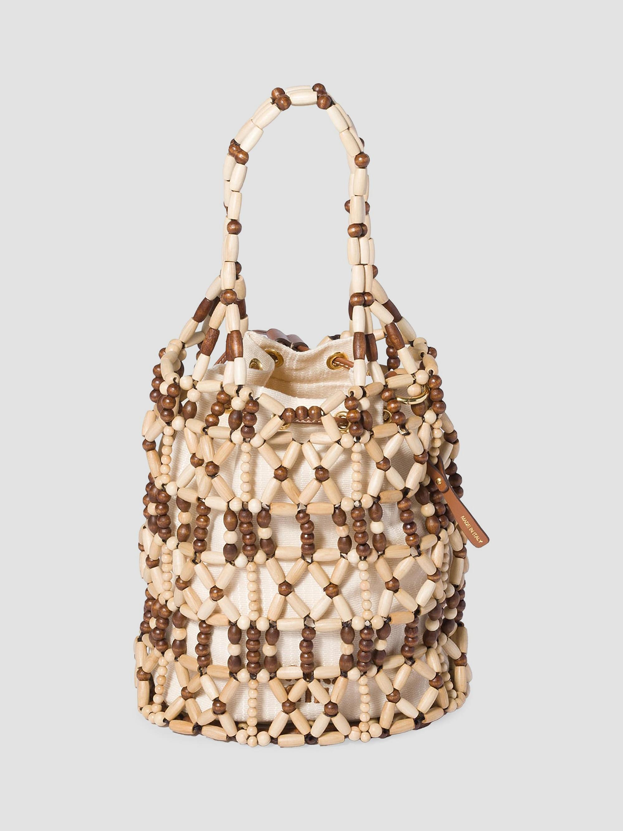 バッグ Miu Miu Mesh-Trim Leather sling bag Miu Miu Mesh Bucket Bag | Saks Fifth Avenue