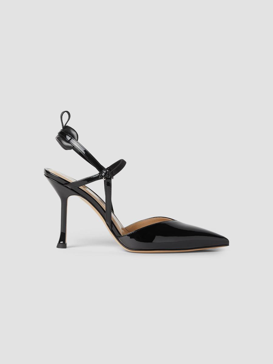 Fendi Women's Very Colibri 95mm Patent Leather Slingback Pumps In Nero