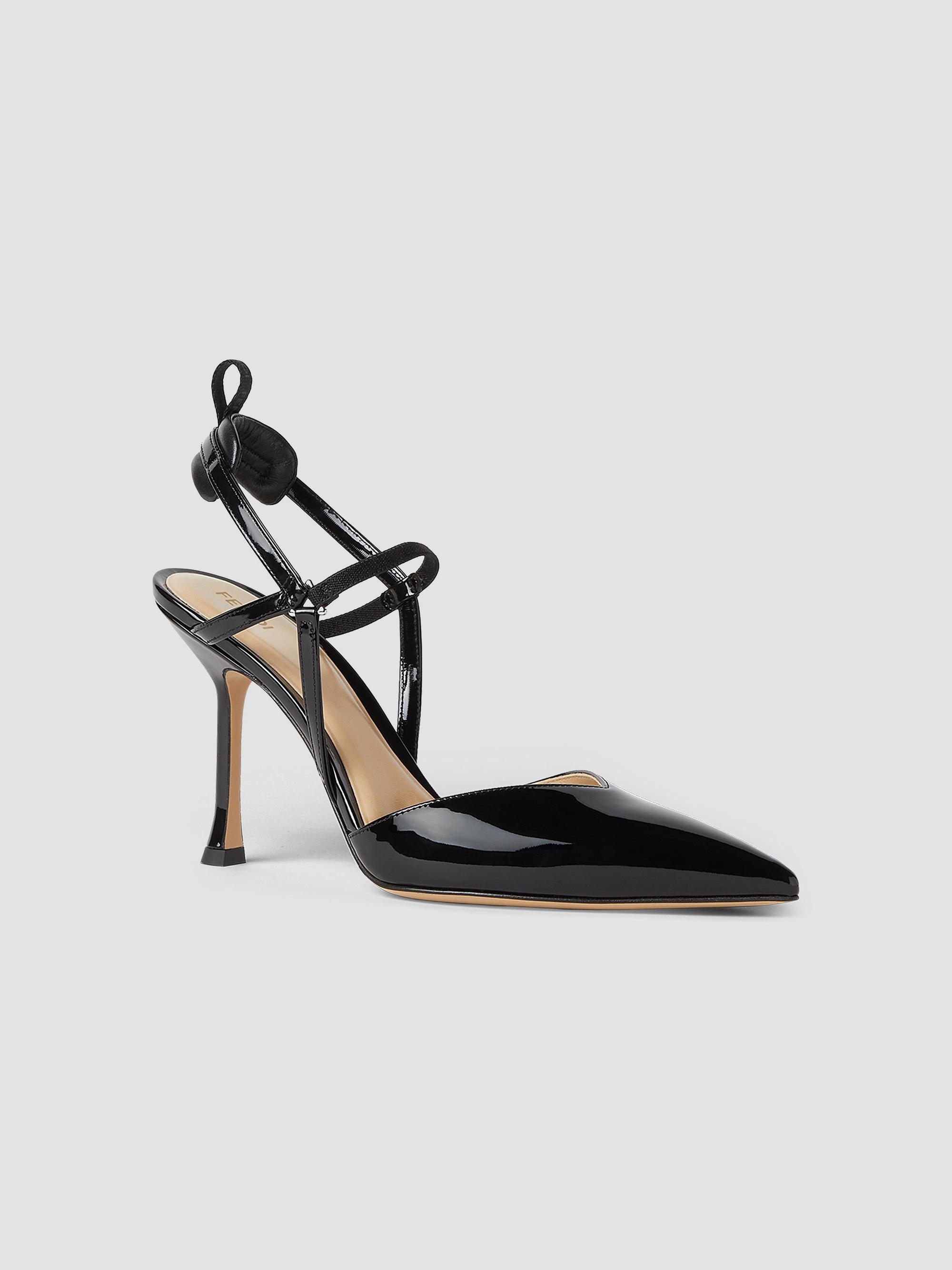Fendi Very Colibri 95MM Patent Leather Slingback Pumps | Saks