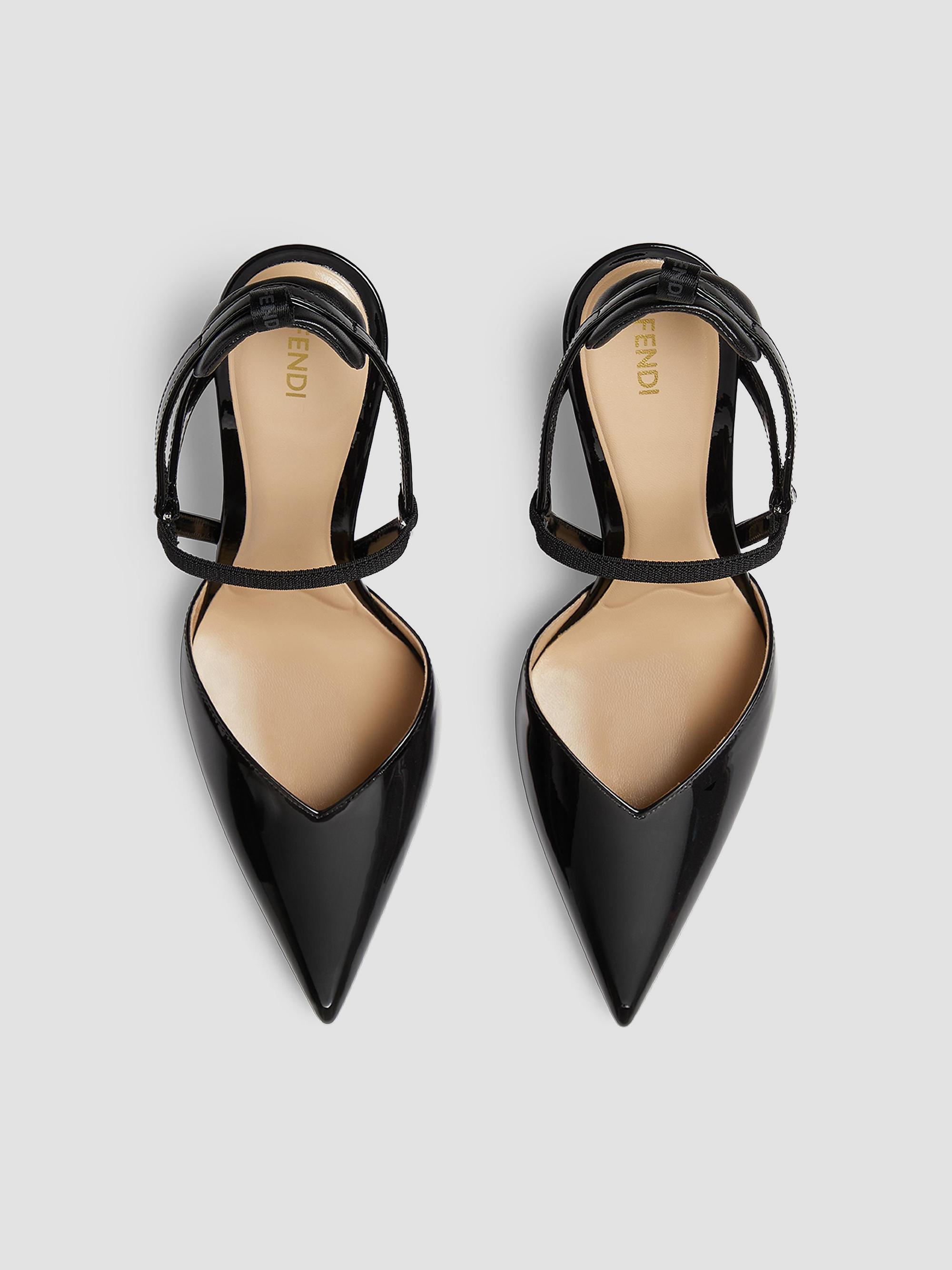 Fendi Very Colibri 95MM Patent Leather Slingback Pumps | Saks
