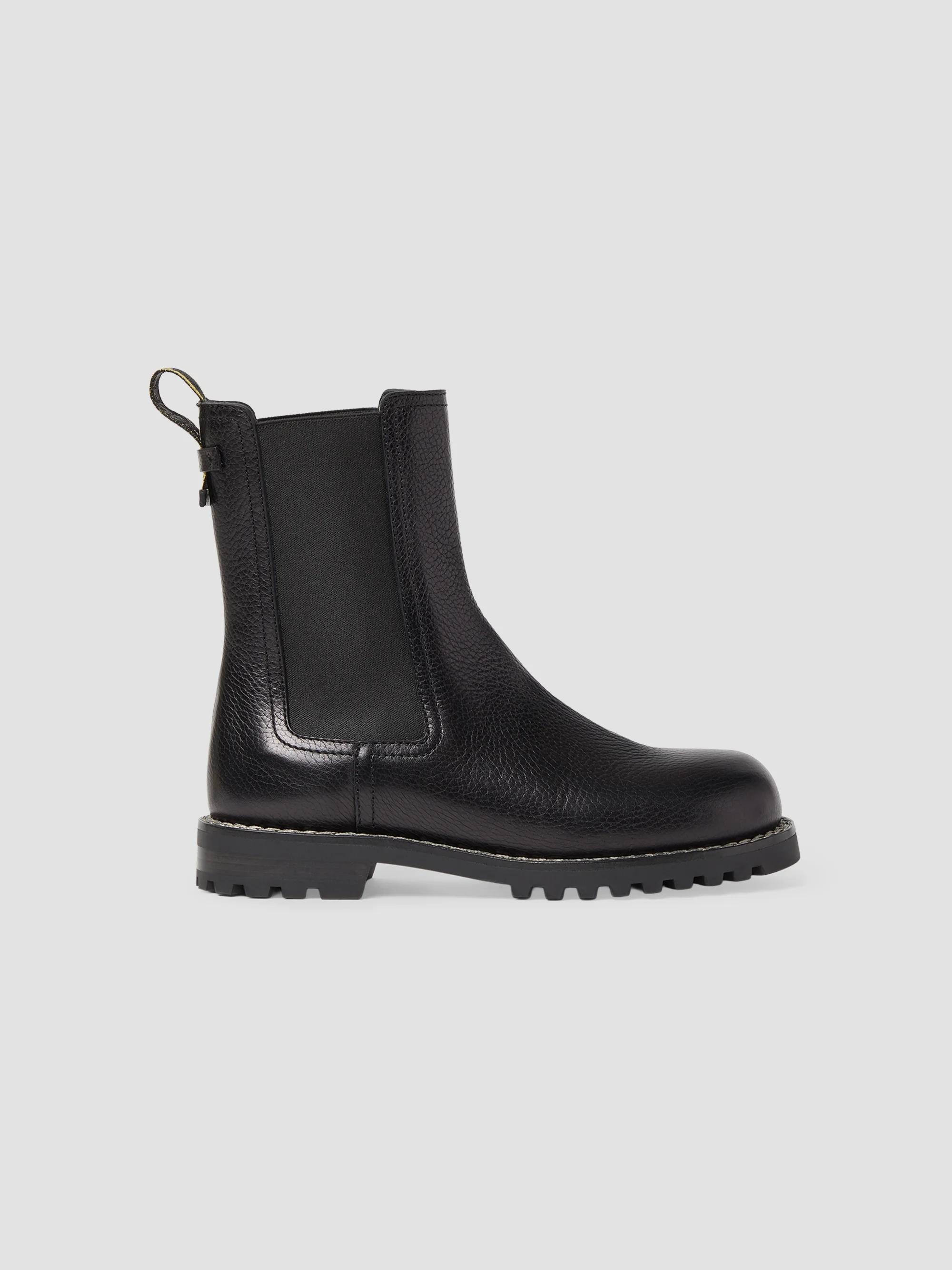 Fendi Filo Logo Leather Combat Boots | Saks Fifth Avenue