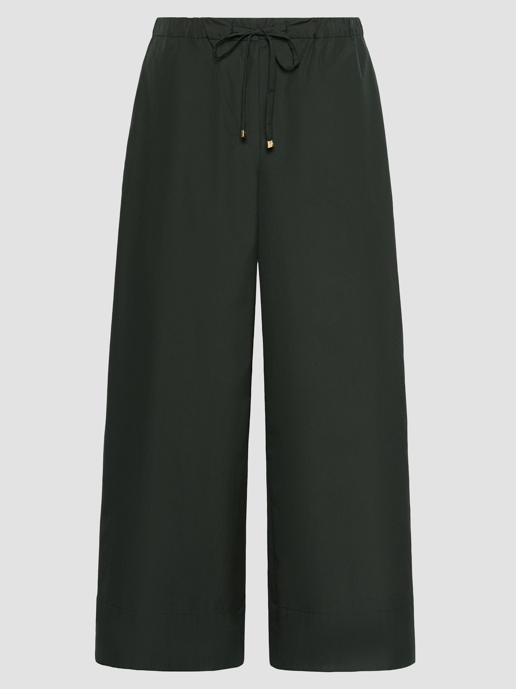 Max Mara Women's Cotton Poplin Jogging Trousers - Green | Thumbnail 6