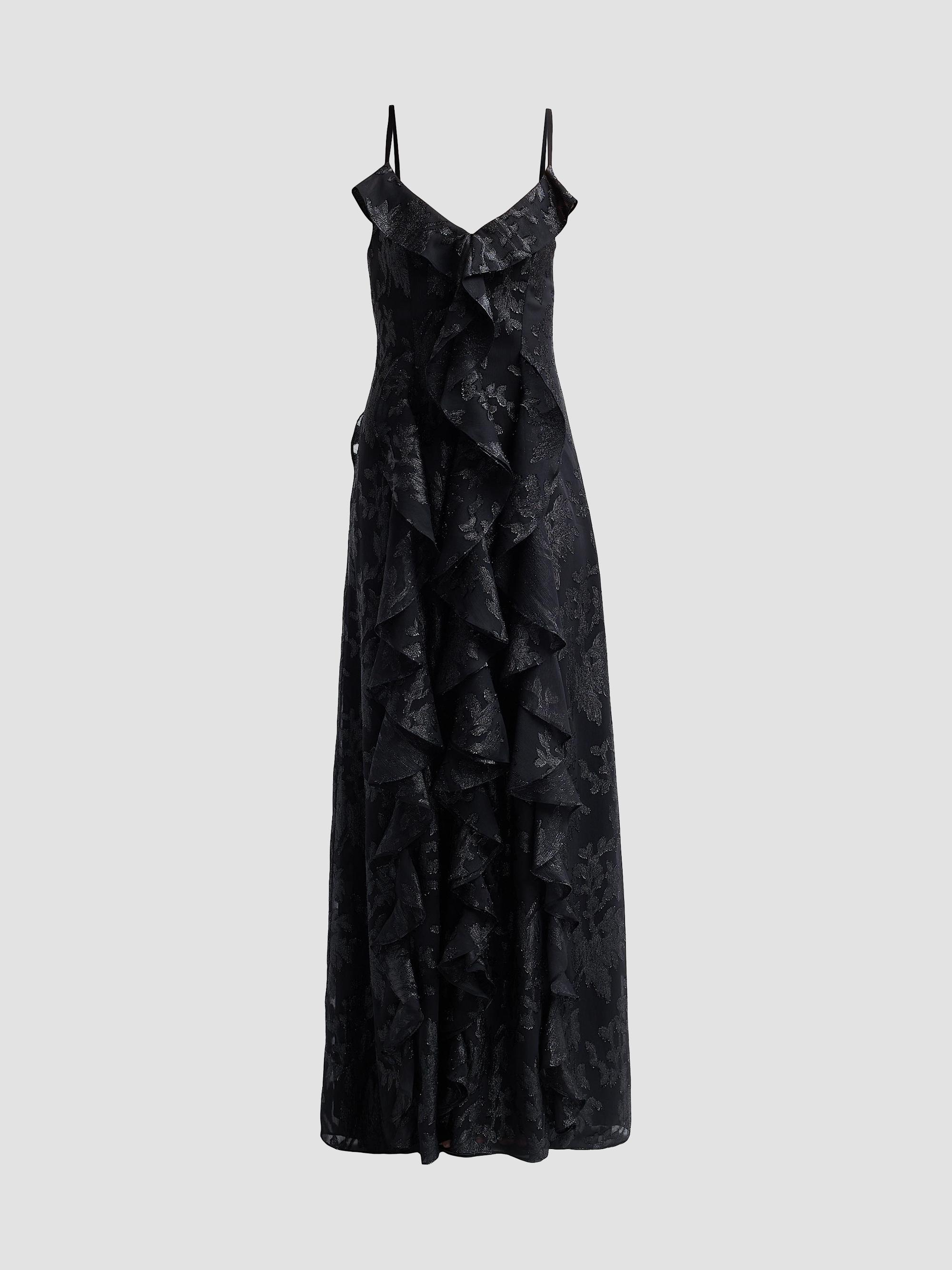 Ramy Brook Jill Crinkled Metallic High-Low Dress | Saks Fifth Avenue