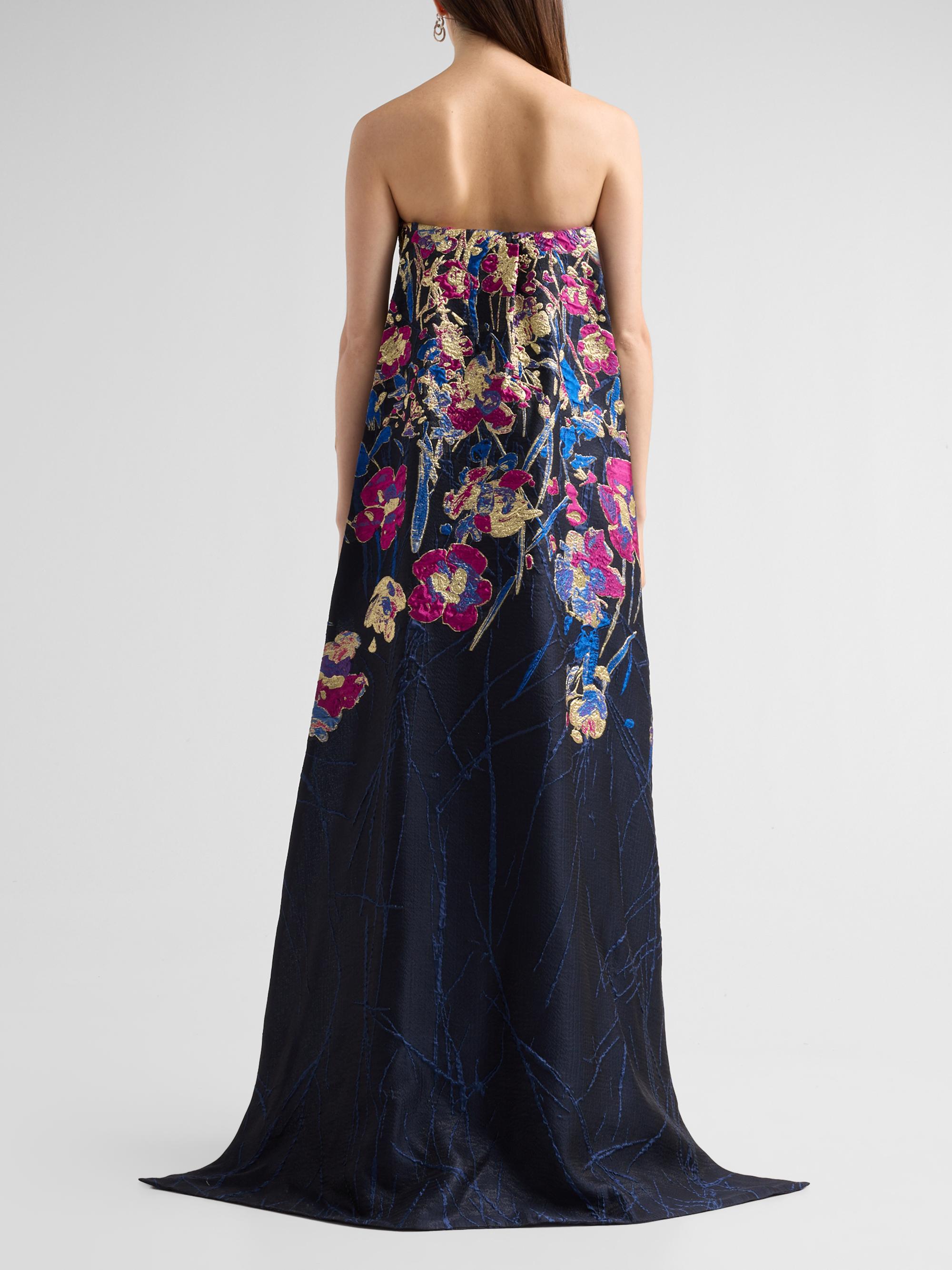 Strapless Column Gown