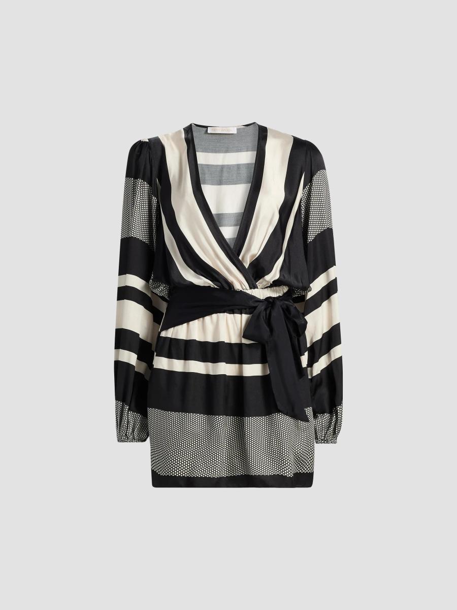 Ramy Brook Nina Printed Tie-Waist Mini Dress | Saks Fifth Avenue