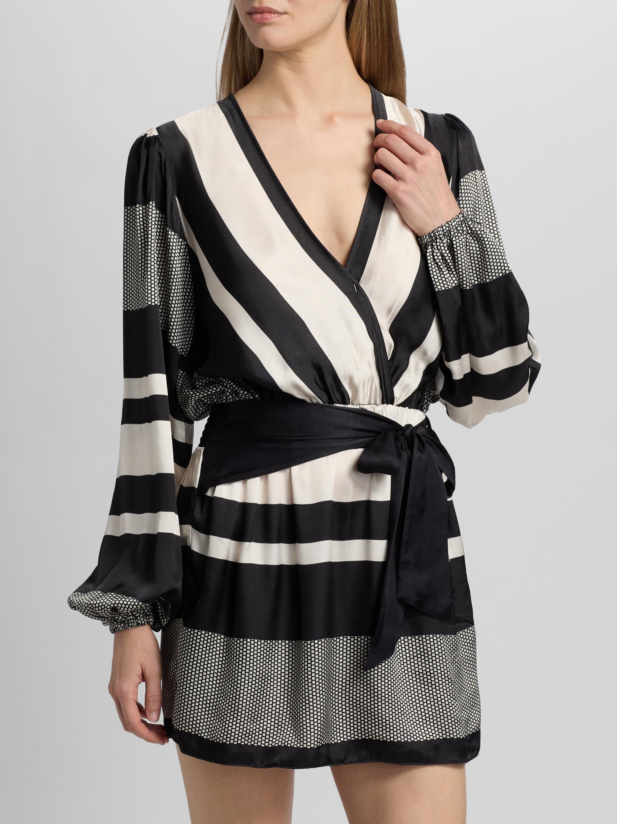 Ramy Brook Nina Printed Tie-Waist Mini Dress | Saks Fifth Avenue