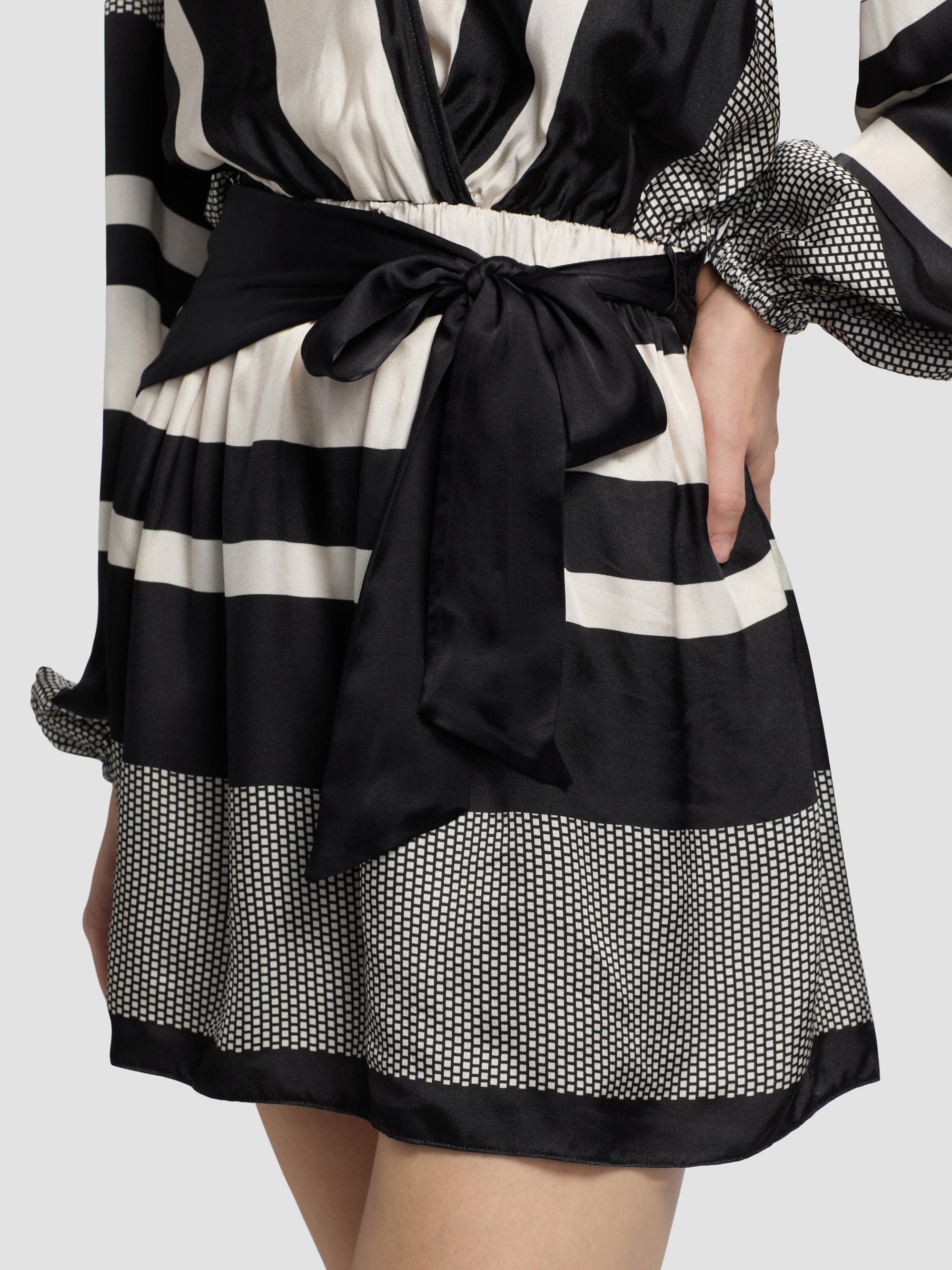 Ramy Brook Nina Printed Tie-Waist Mini Dress | Saks Fifth Avenue