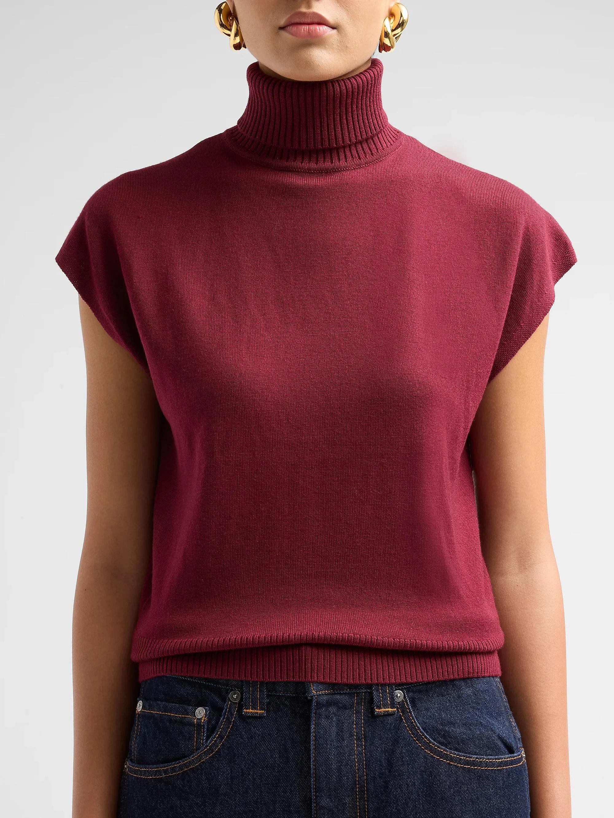 Ramy Brook Natalie Cap-Sleeve Wool Sweater | Saks Fifth Avenue