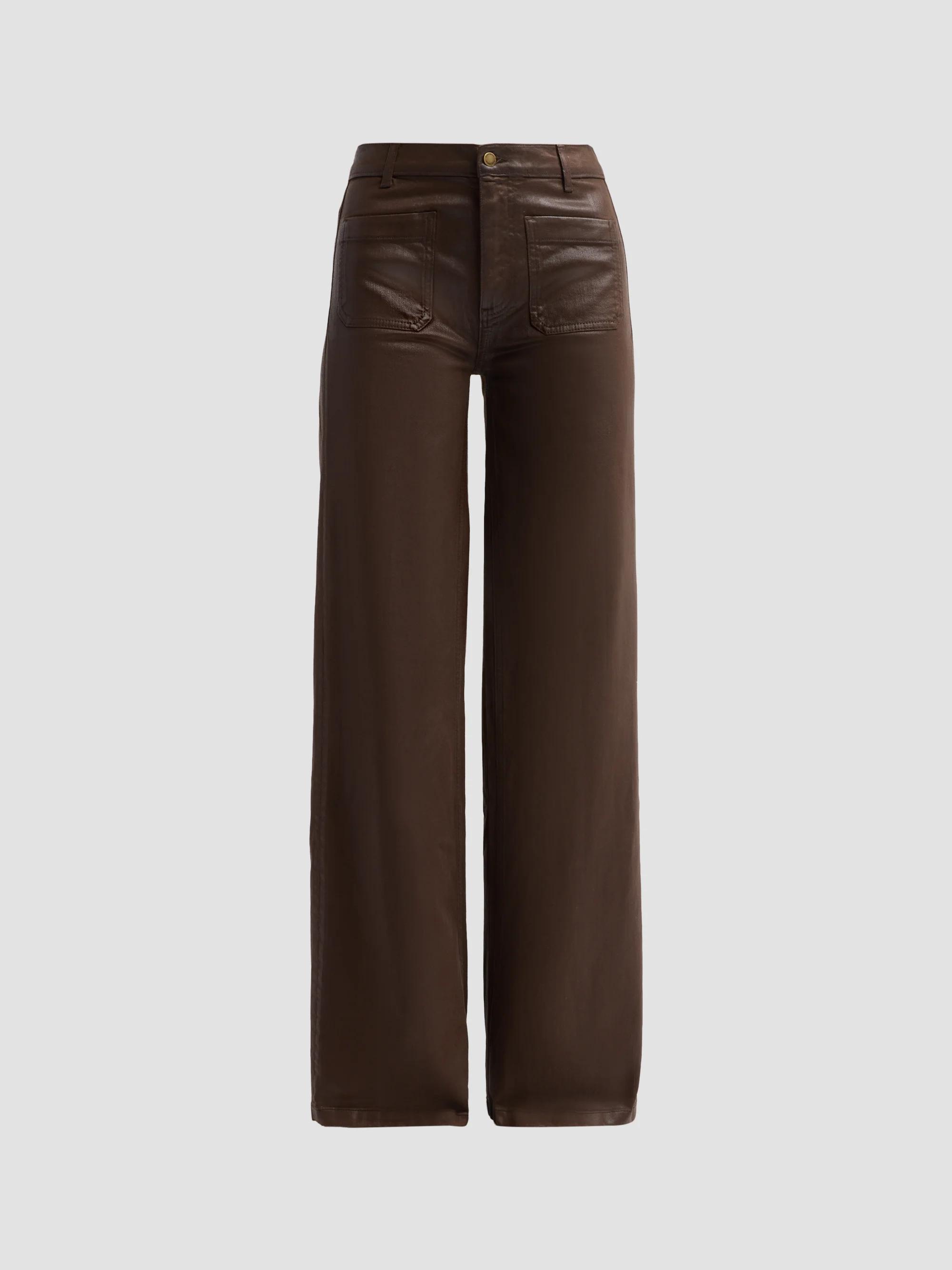 Ramy Brook Cleo Coated Wide-Leg Jeans | Saks Fifth Avenue