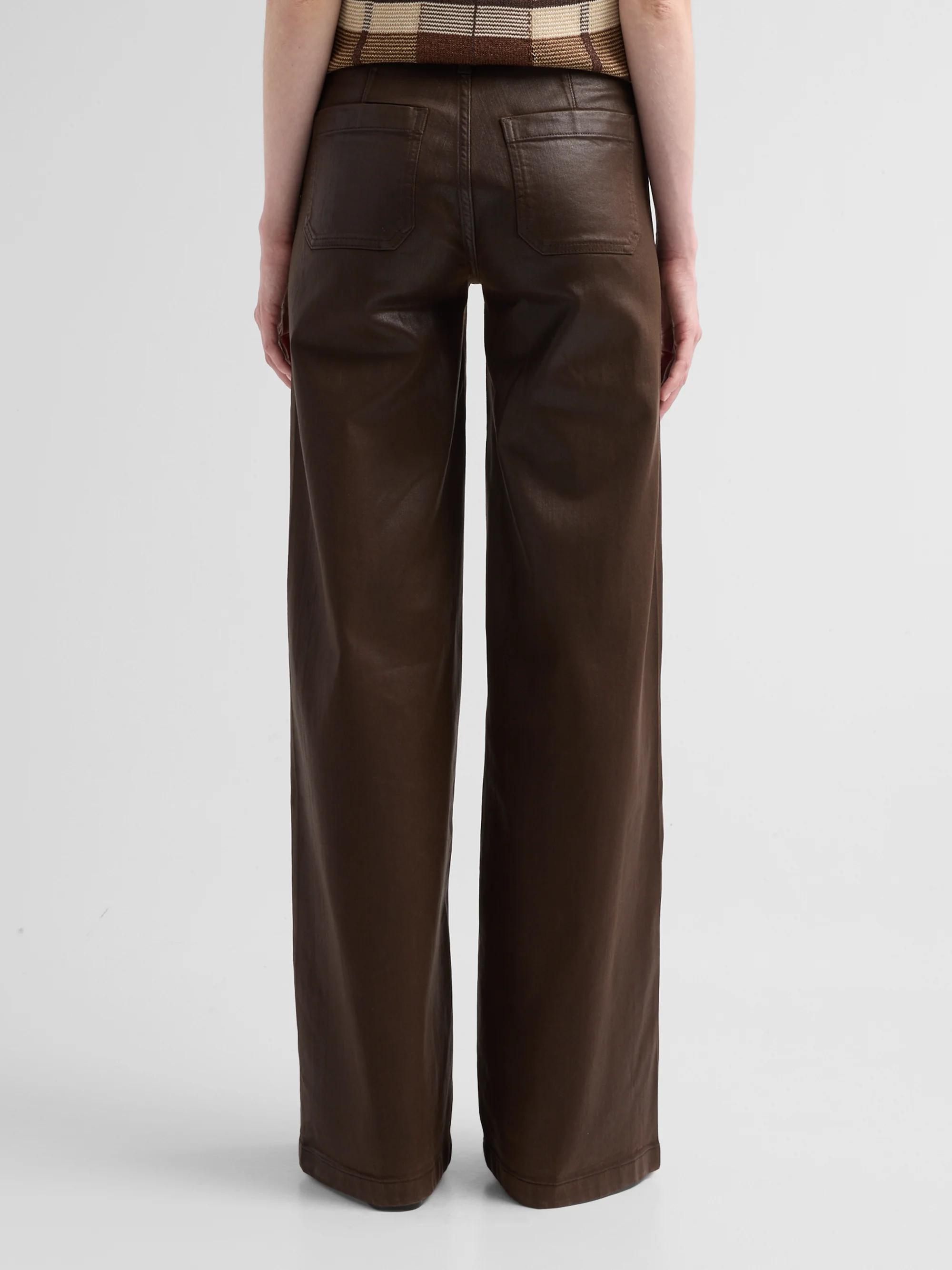 Ramy Brook Cleo Coated Wide-Leg Jeans | Saks Fifth Avenue
