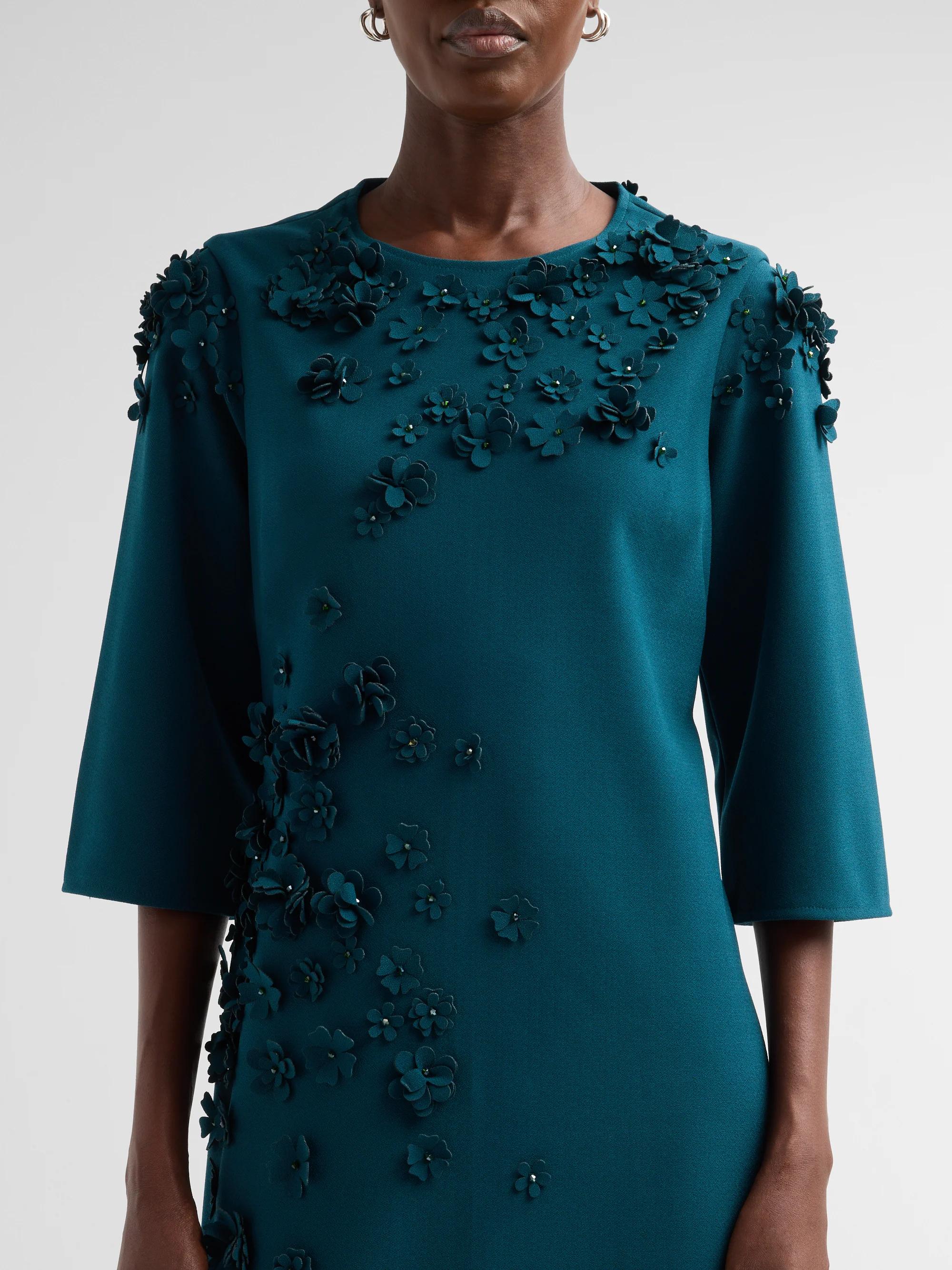 Teri Jon by Rickie Freeman Crepe Cocktail Dress | Saks Fifth Avenue